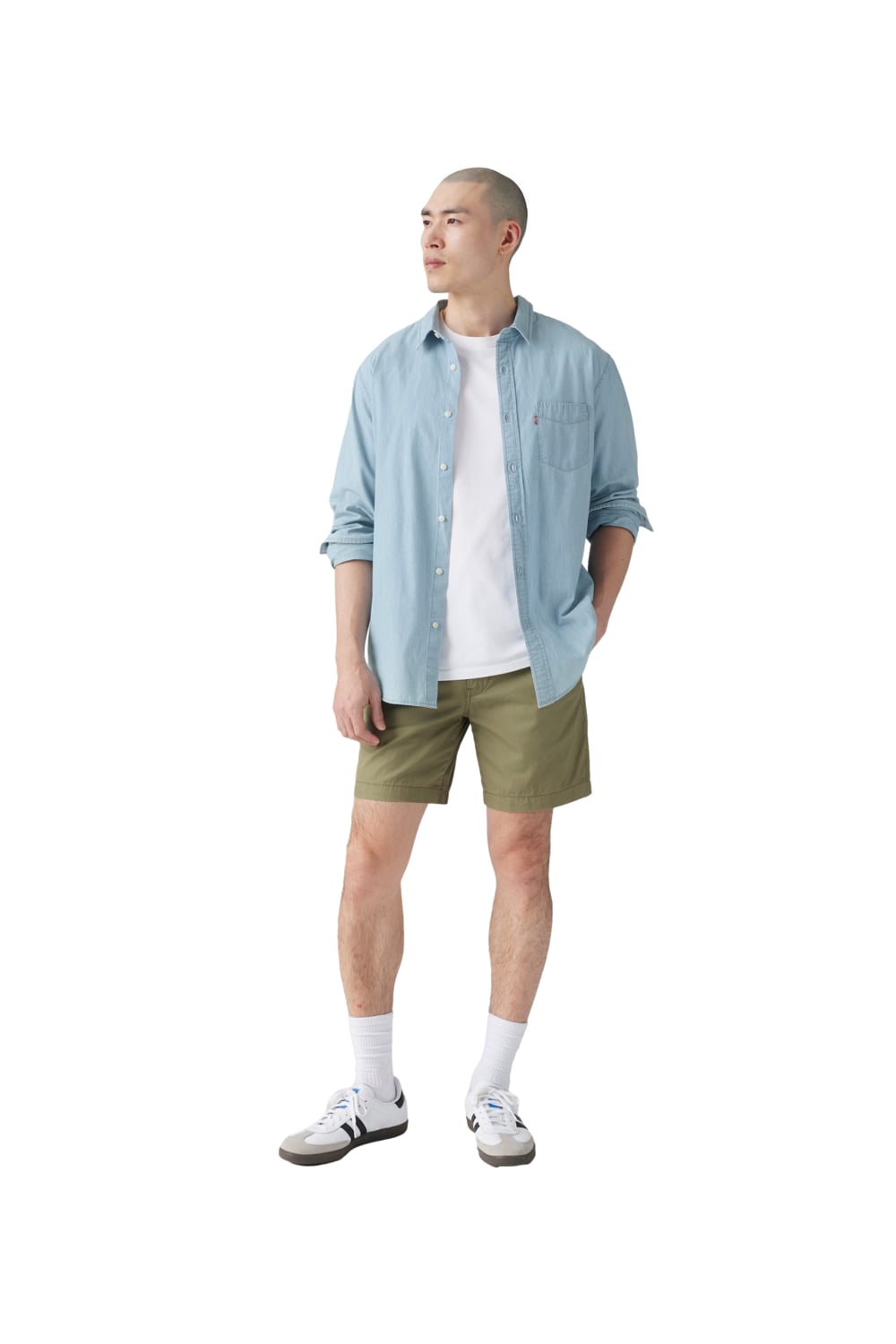 SHORTS HOMBRE XX AUTHENTIC II VERDE LEVIS A4661-0049 - 4