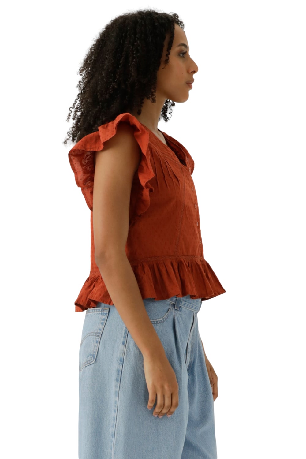BLUSA MUJER ANISTON SS BLOUSE ROSADO LEVIS 001SH-0004 - 2
