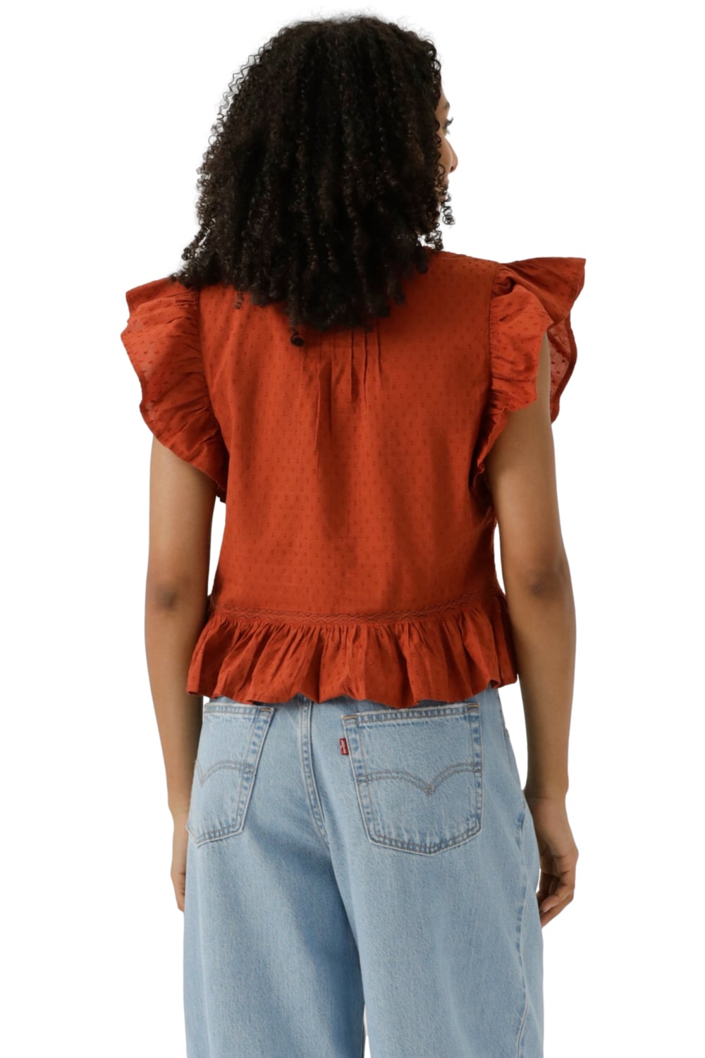 BLUSA MUJER ANISTON SS BLOUSE ROSADO LEVIS 001SH-0004 - 3