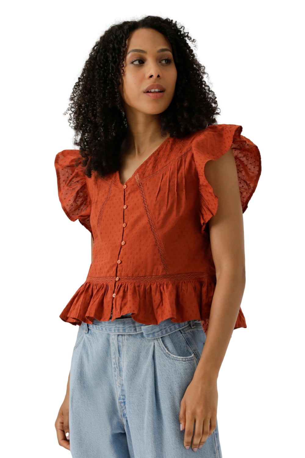 BLUSA MUJER ANISTON SS BLOUSE ROSADO LEVIS 001SH-0004 - 4