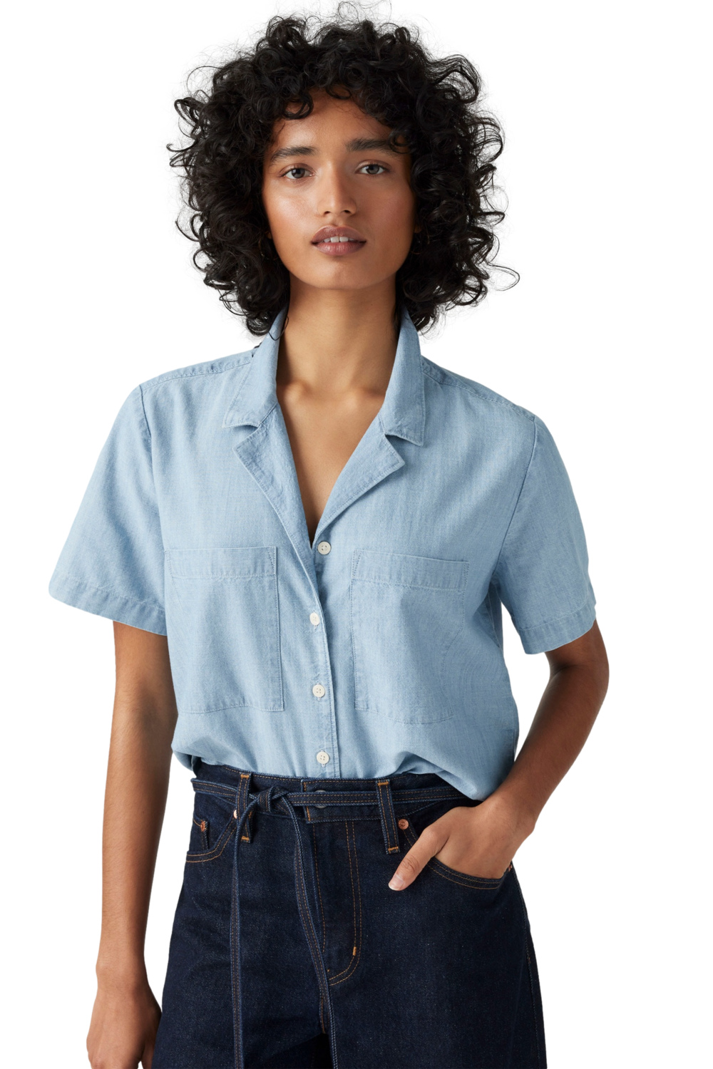 BLUSA MUJER SONNY CAMP SHIRT CELESTE LEVIS 001HO-0002 - 3