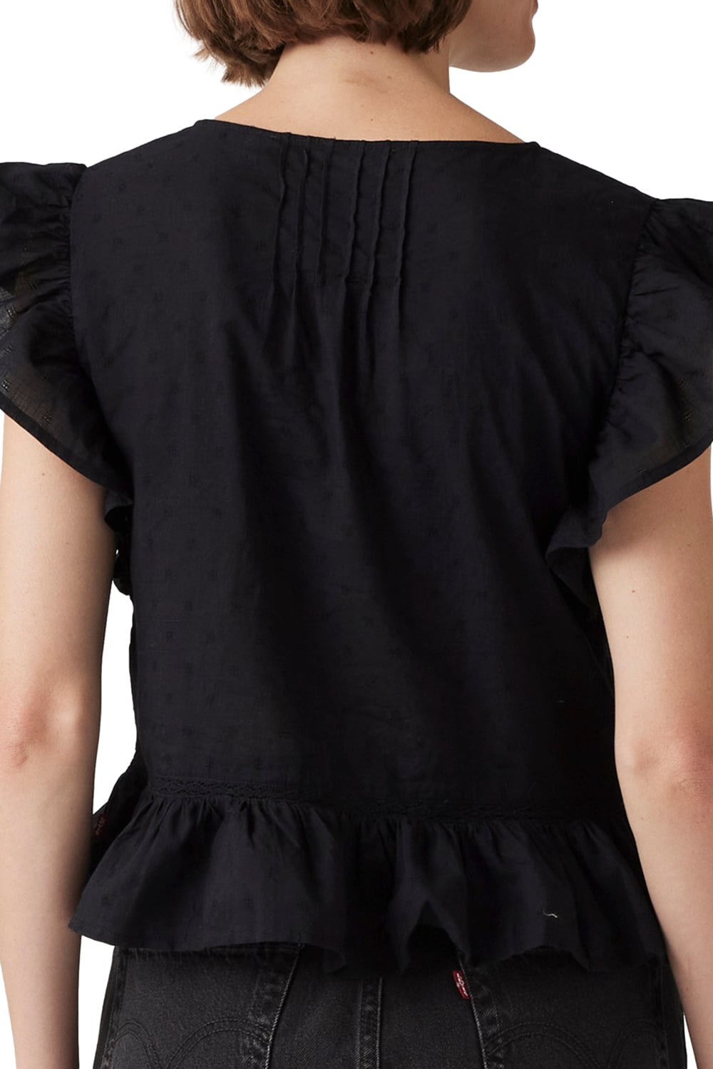 BLUSA MUJER ANISTON SS BLOUSE NEGRO LEVIS 001SH-0001 - 4