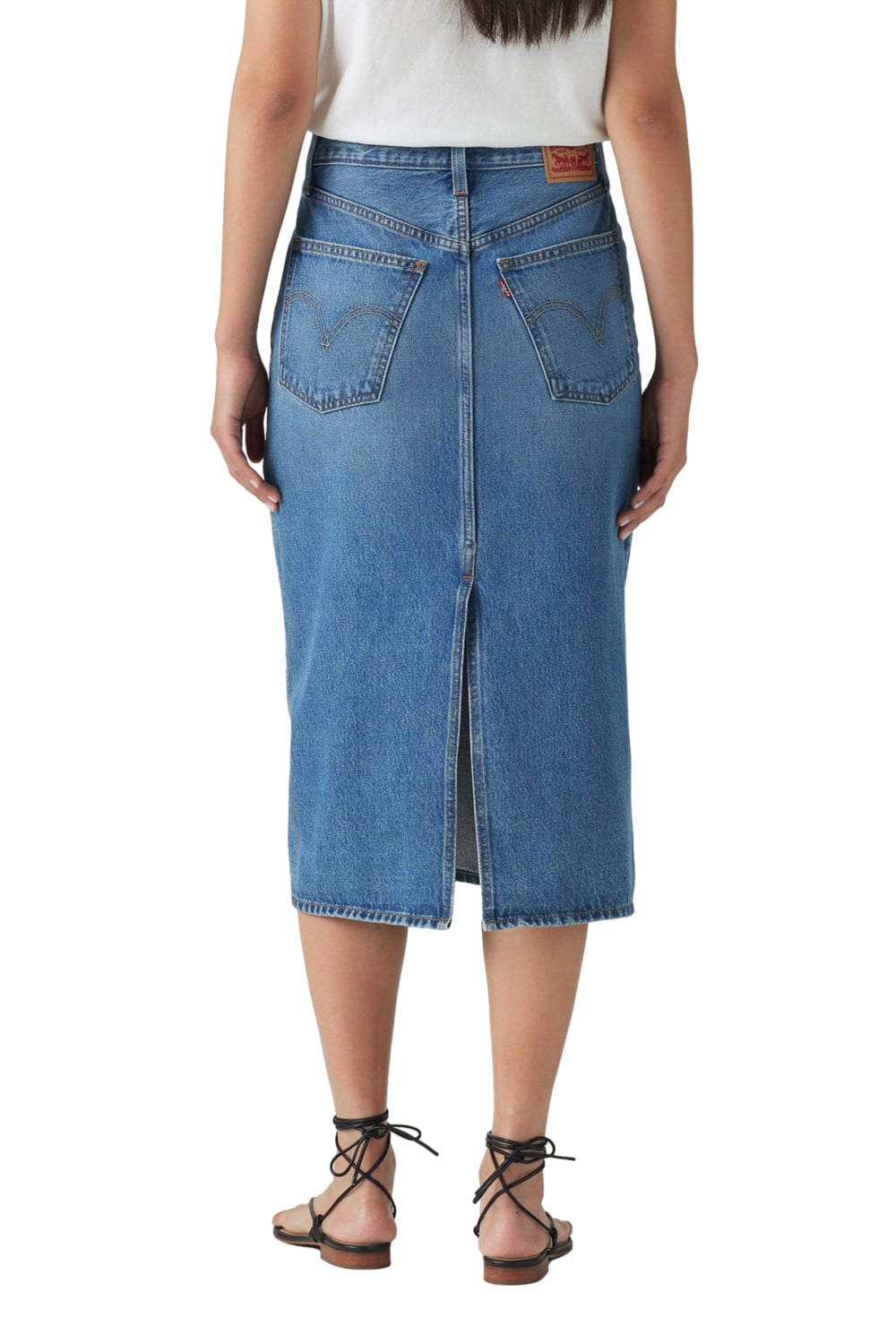 FALDA MUJER HR BACK SLIT SKIRT CELESTE LEVIS 001VH-0000 - 3