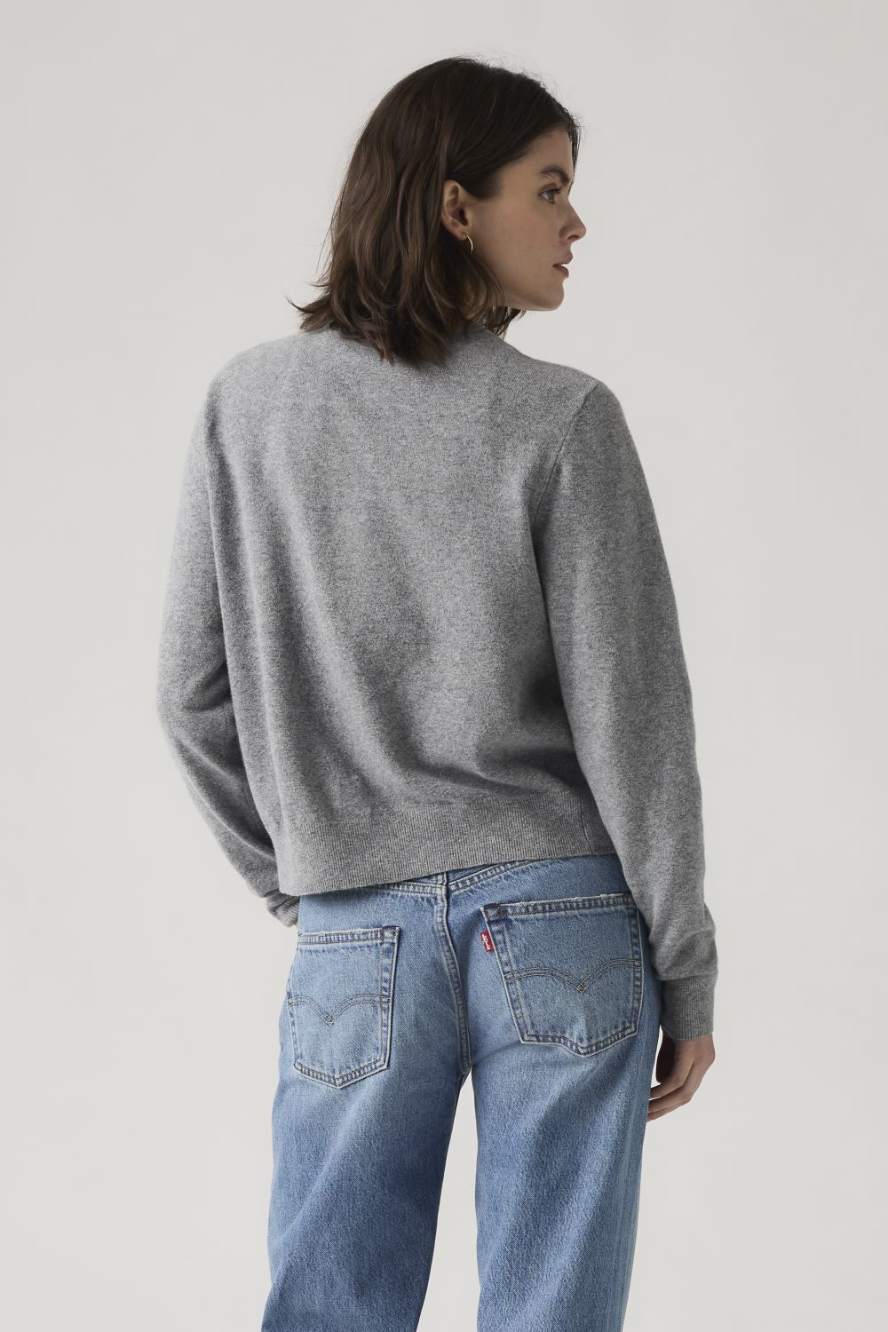 CHOMPA MUJER TARA SUPER SOFT CARDI GRIS LEVIS 0037P-0001 - 2
