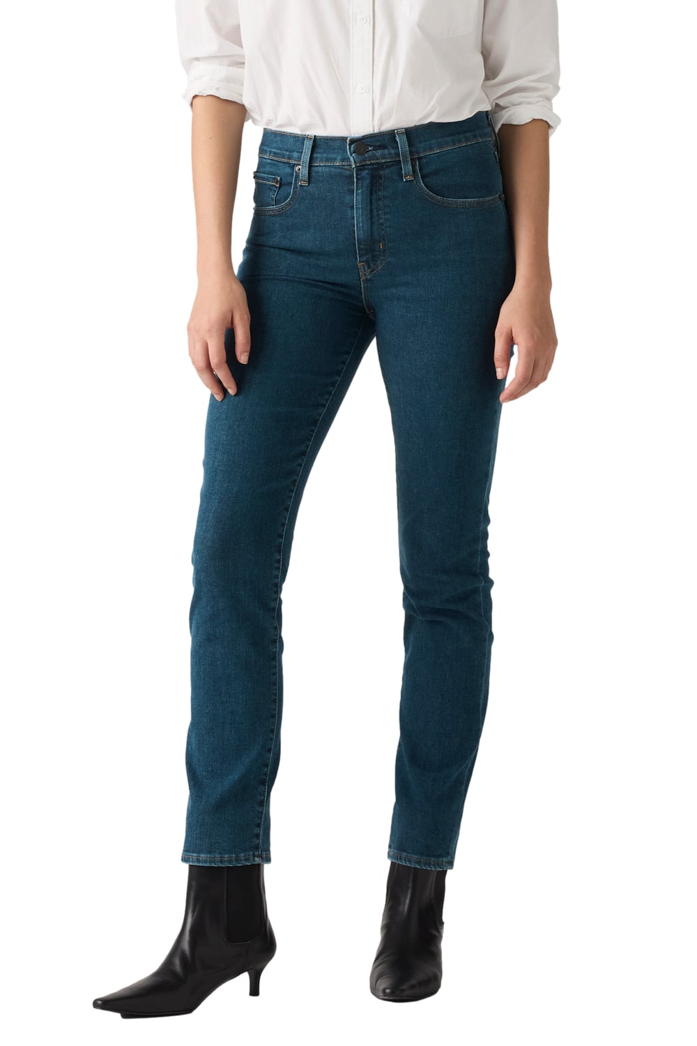 JEANS MUJER 724 HIGH RISE STRAIGHT AZUL LEVIS 18883-0392 - 1