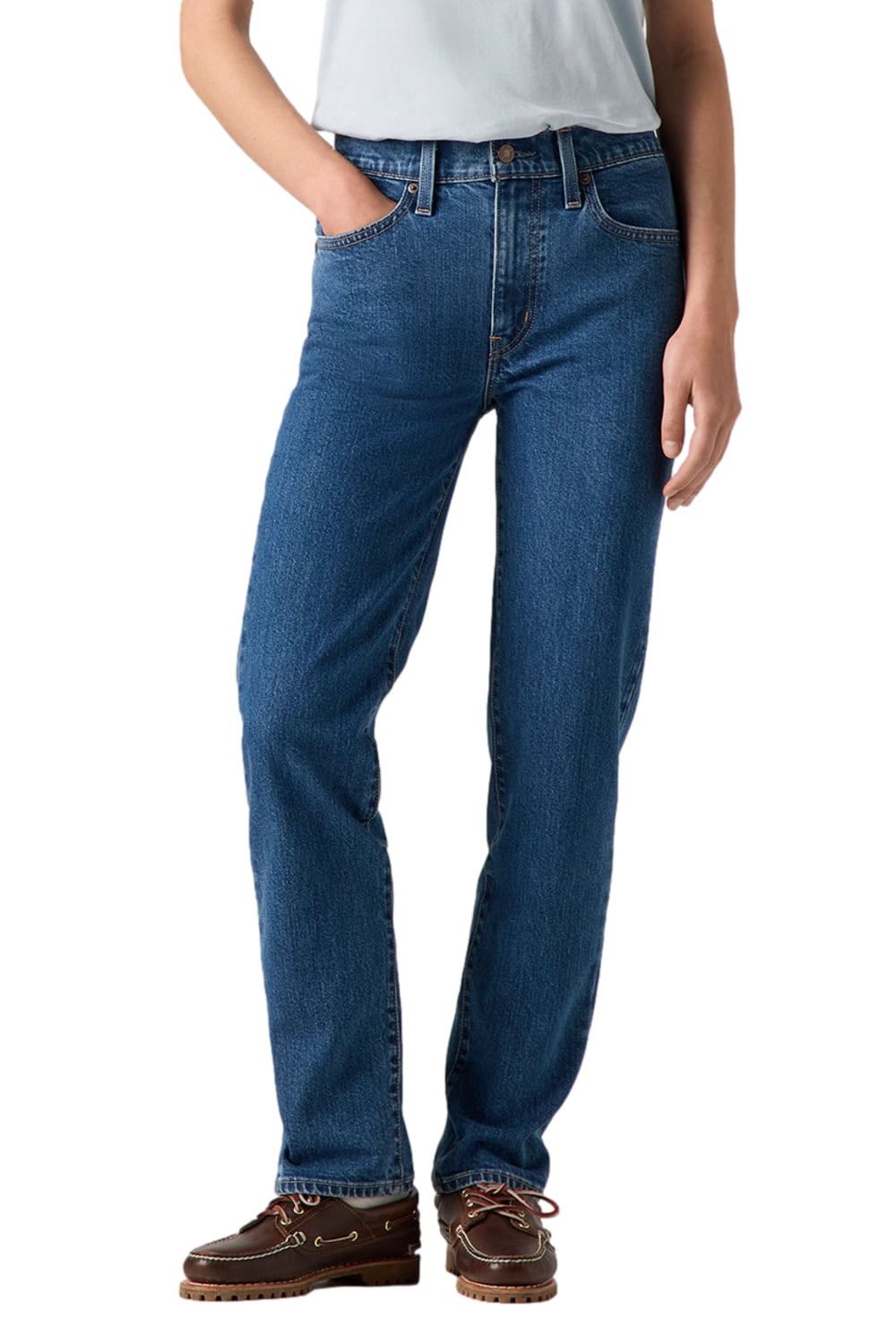 JEANS MUJER 724 HIGH RISE STRAIGHT CELESTE LEVIS 18883-0387 - 1