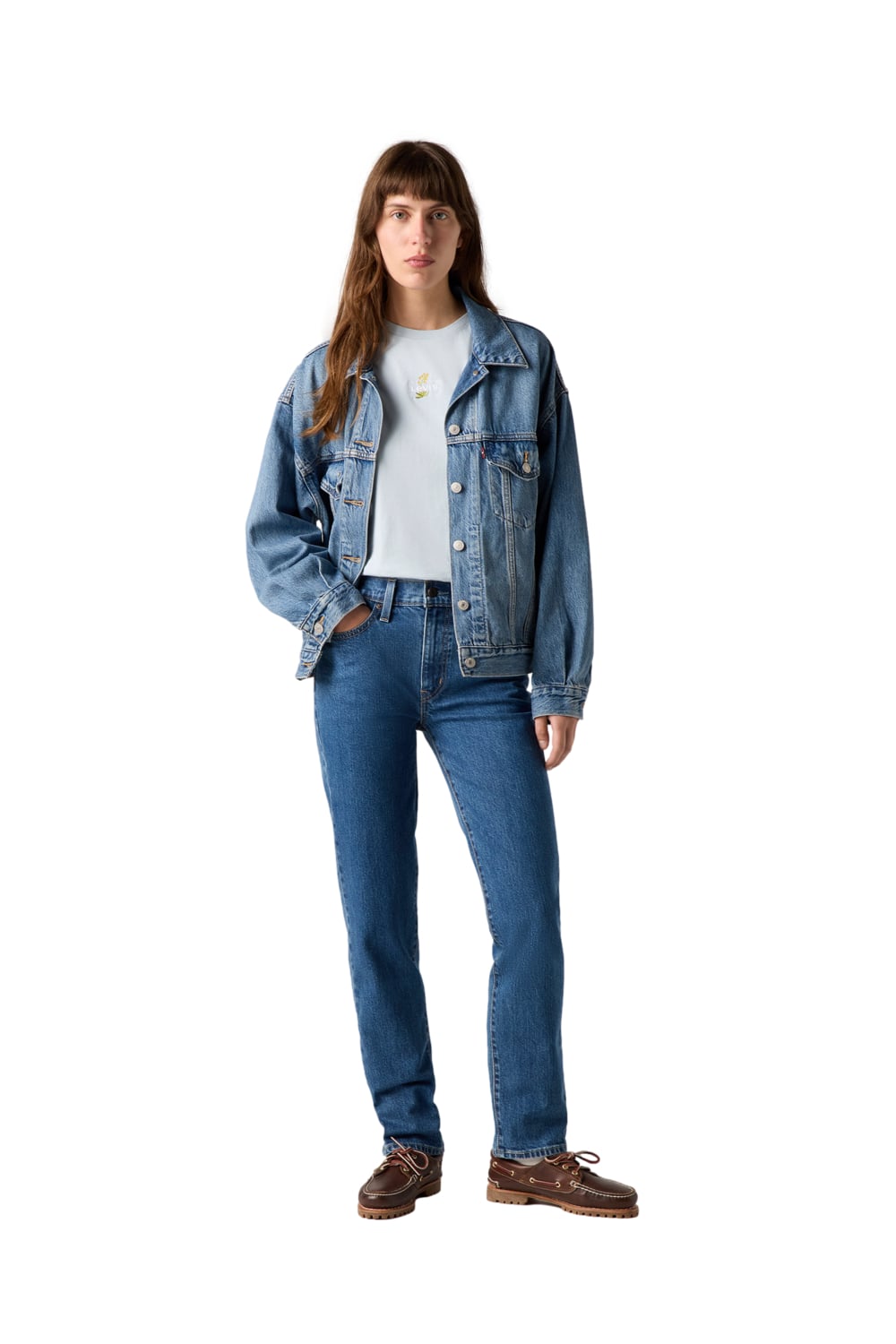 JEANS MUJER 724 HIGH RISE STRAIGHT CELESTE LEVIS 18883-0387 - 4