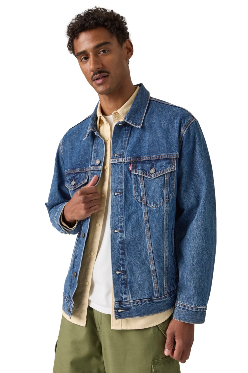 CASACA HOMBRE RELAXED FIT TRUCKER AZUL LEVIS A5782-0104 - 4
