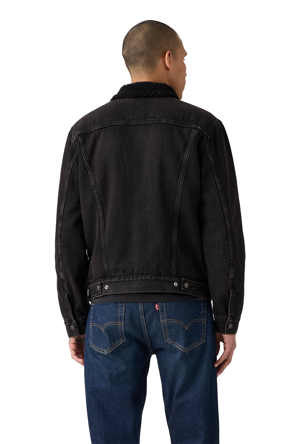 CASACA HOMBRE TYPE 3 SHERPA TRUCKER NEGRO LEVIS 16365-0291 - 2