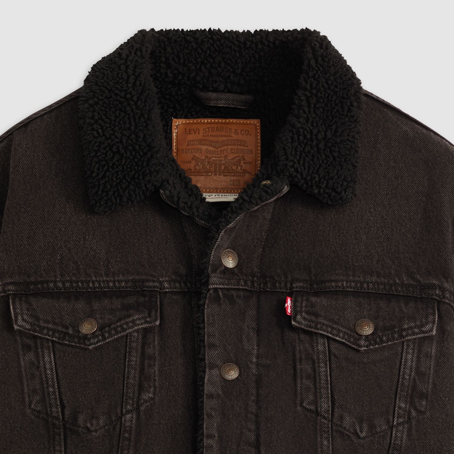 CASACA HOMBRE TYPE 3 SHERPA TRUCKER NEGRO LEVIS 16365-0291 - 4