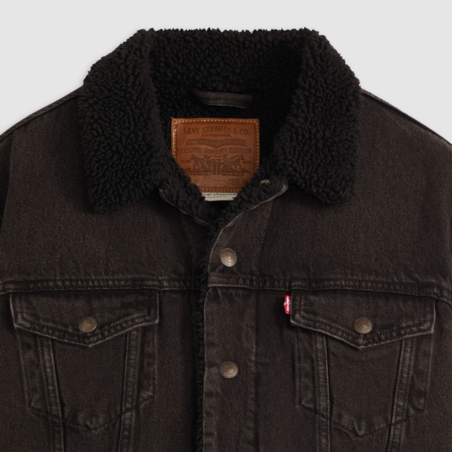 CASACA HOMBRE TYPE 3 SHERPA TRUCKER NEGRO LEVIS 16365-0291 - 4