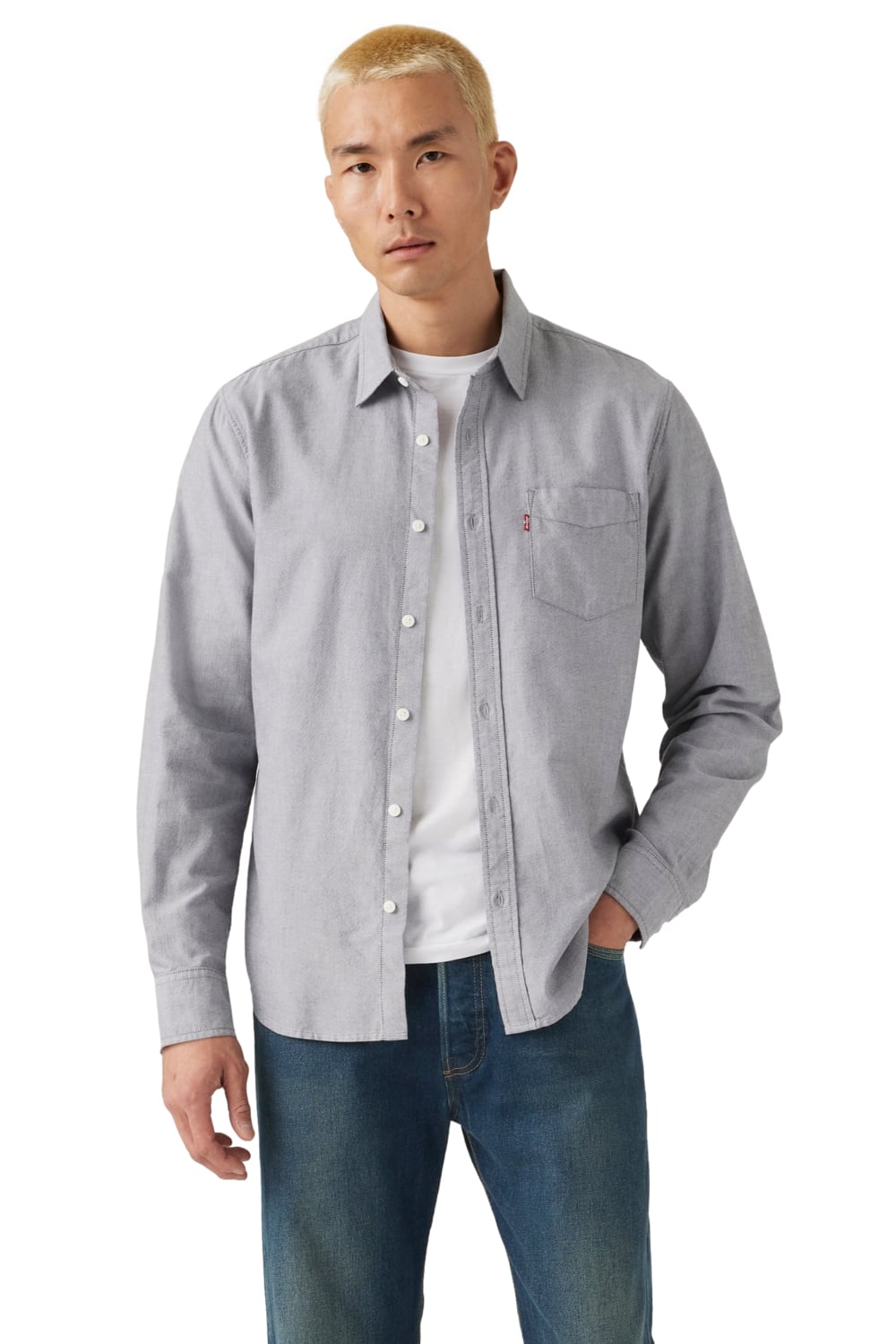 CAMISA HOMBRE CLASSIC 1 PKT STANDARD GRIS LEVIS 85748-0358 - 1