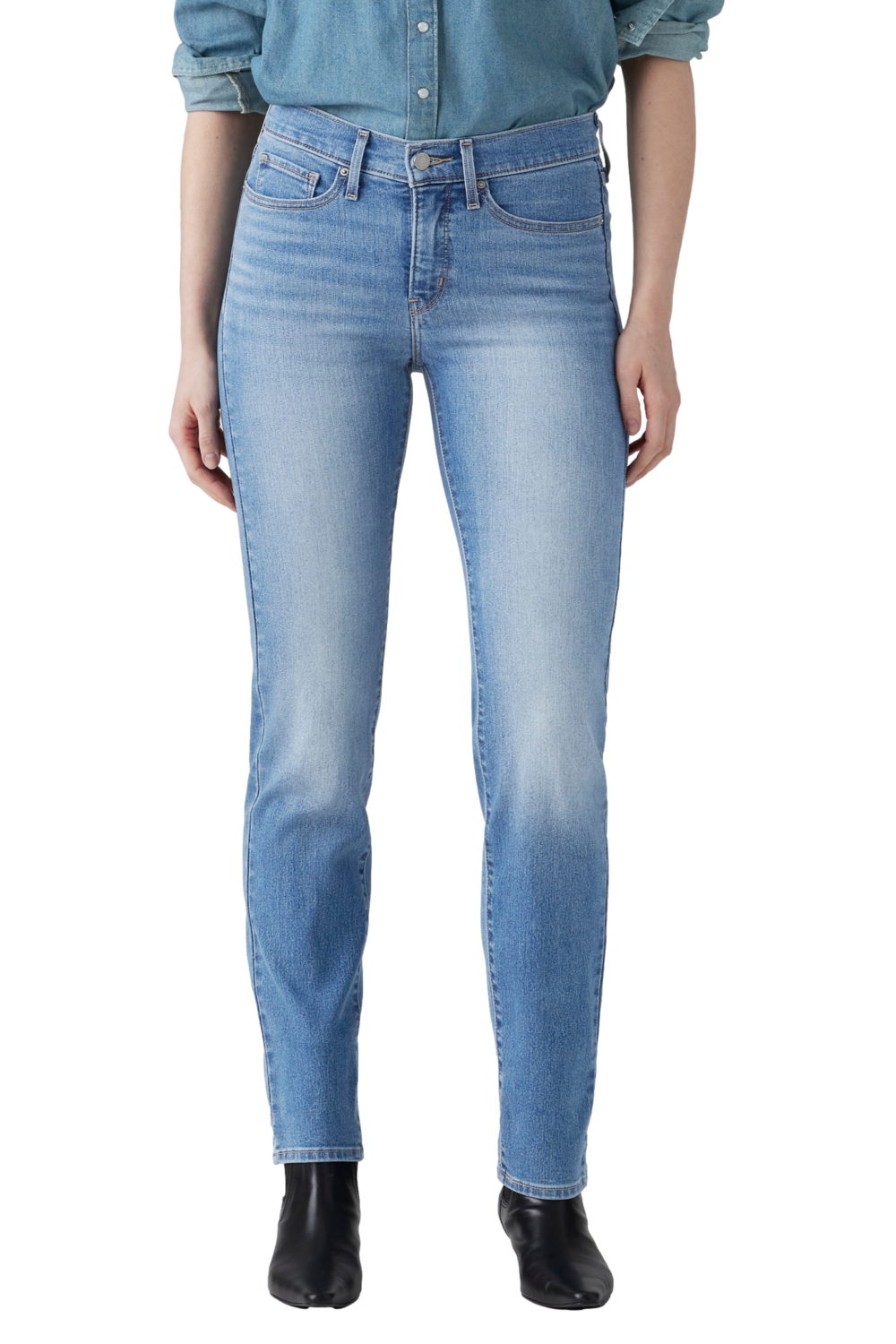 JEANS MUJER 314 SHAPING STRAIGHT AZUL LEVIS 19631-0298 - 1