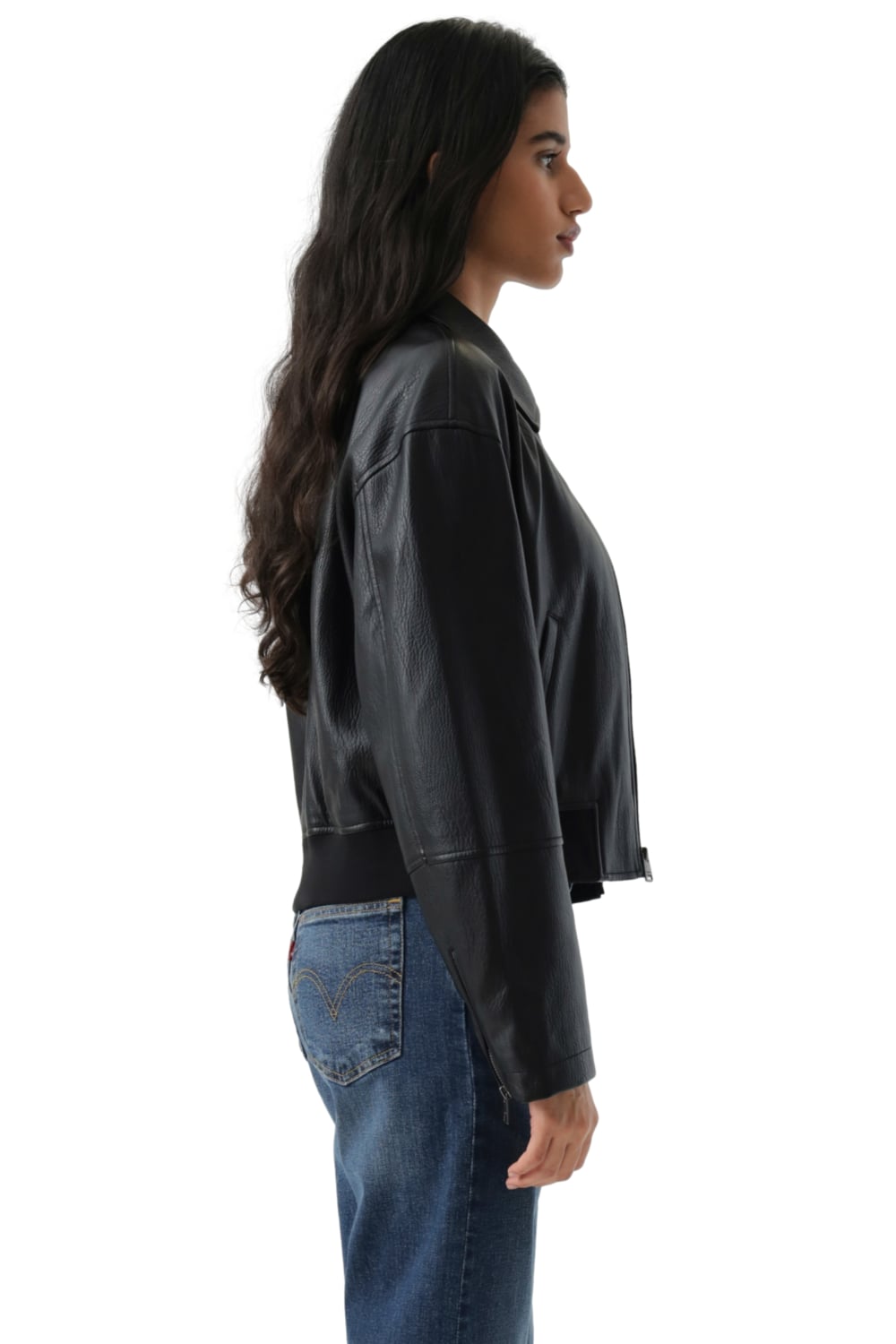 CASACA MUJER SHRUNKEN BOMBER NEGRO LEVIS 59544-0730 - 2