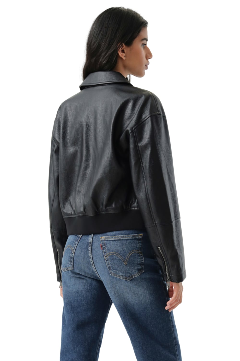 CASACA MUJER SHRUNKEN BOMBER NEGRO LEVIS 59544-0730 - 3