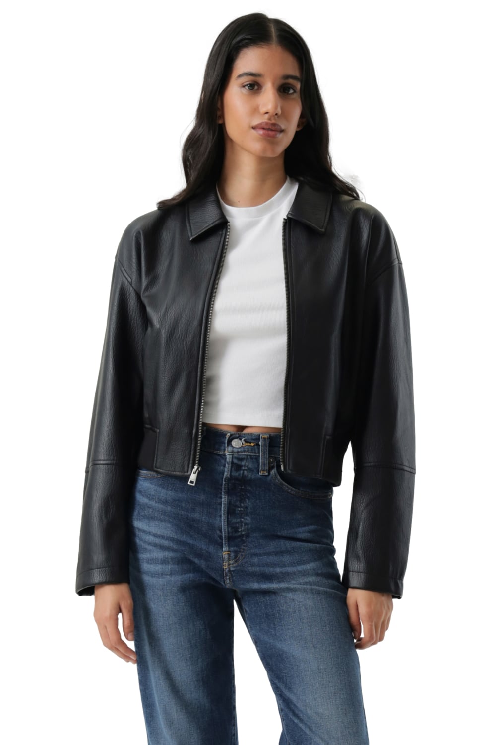 CASACA MUJER SHRUNKEN BOMBER NEGRO LEVIS 59544-0730 - 5