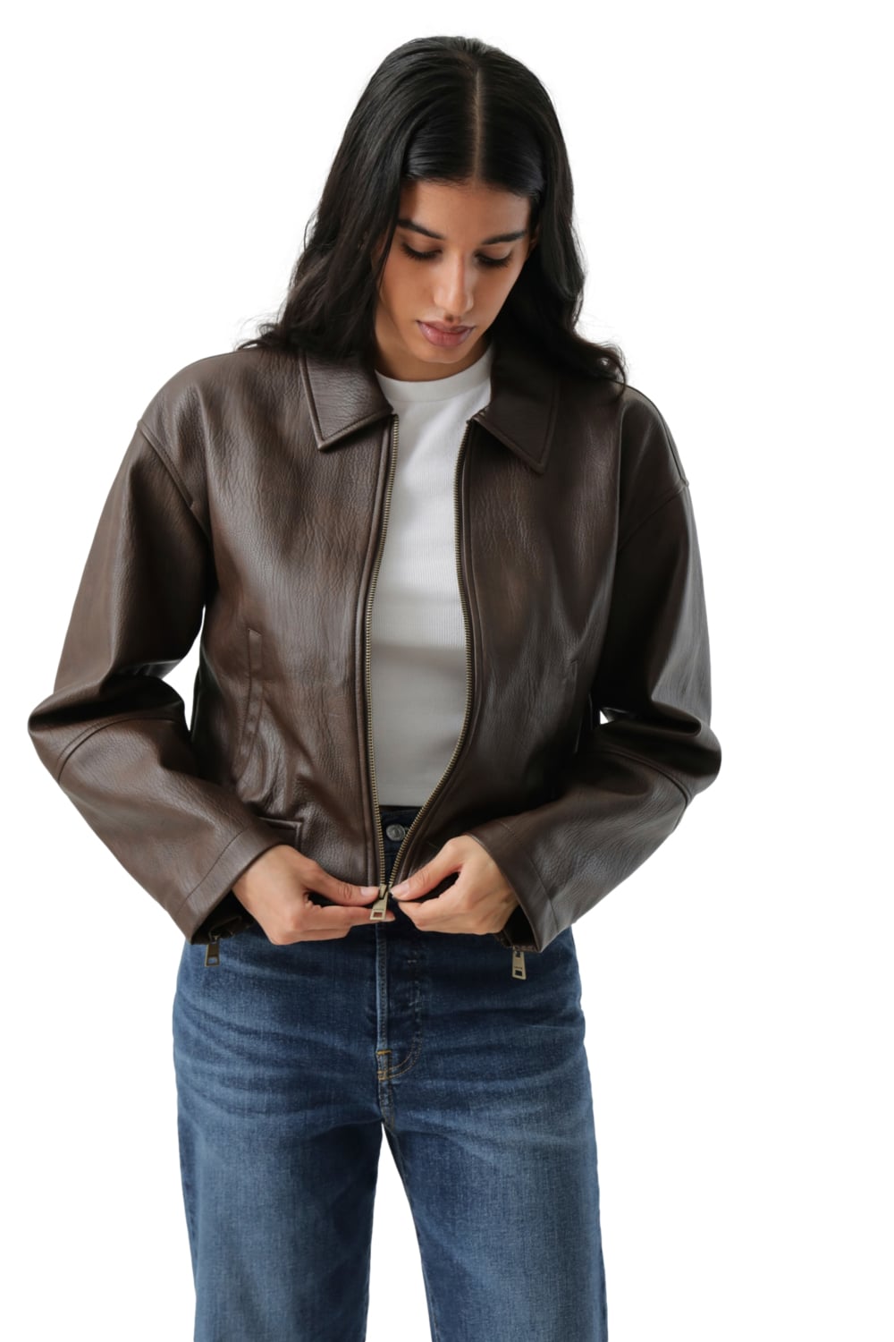 CASACA MUJER SHRUNKEN BOMBER CAFÉ LEVIS 59544-0731 - 5