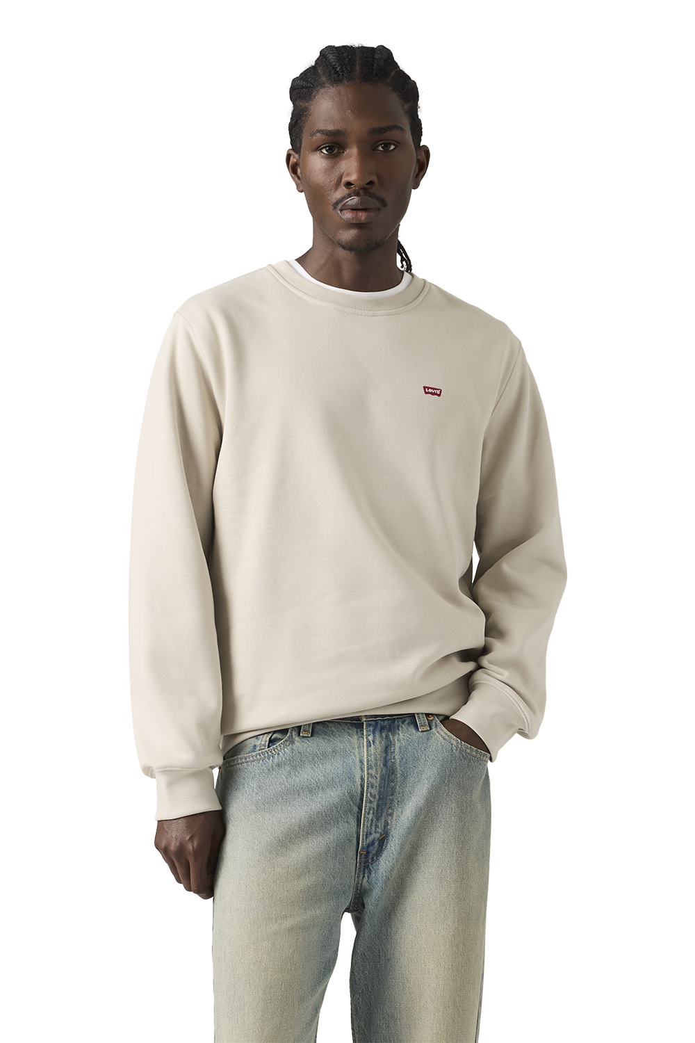 POLERÓN HOMBRE CREW SWEATSHIRT CELESTE LEVIS 34257-0074 - 1