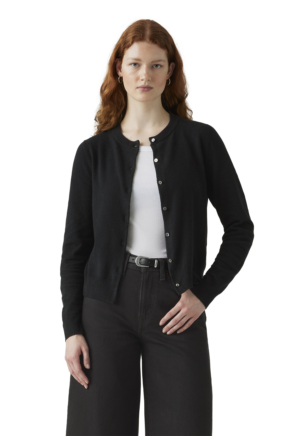 CHOMPA MUJER SUPER SOFT CREWNECK CARDI NEGRO LEVIS 0037P-0000 - 1