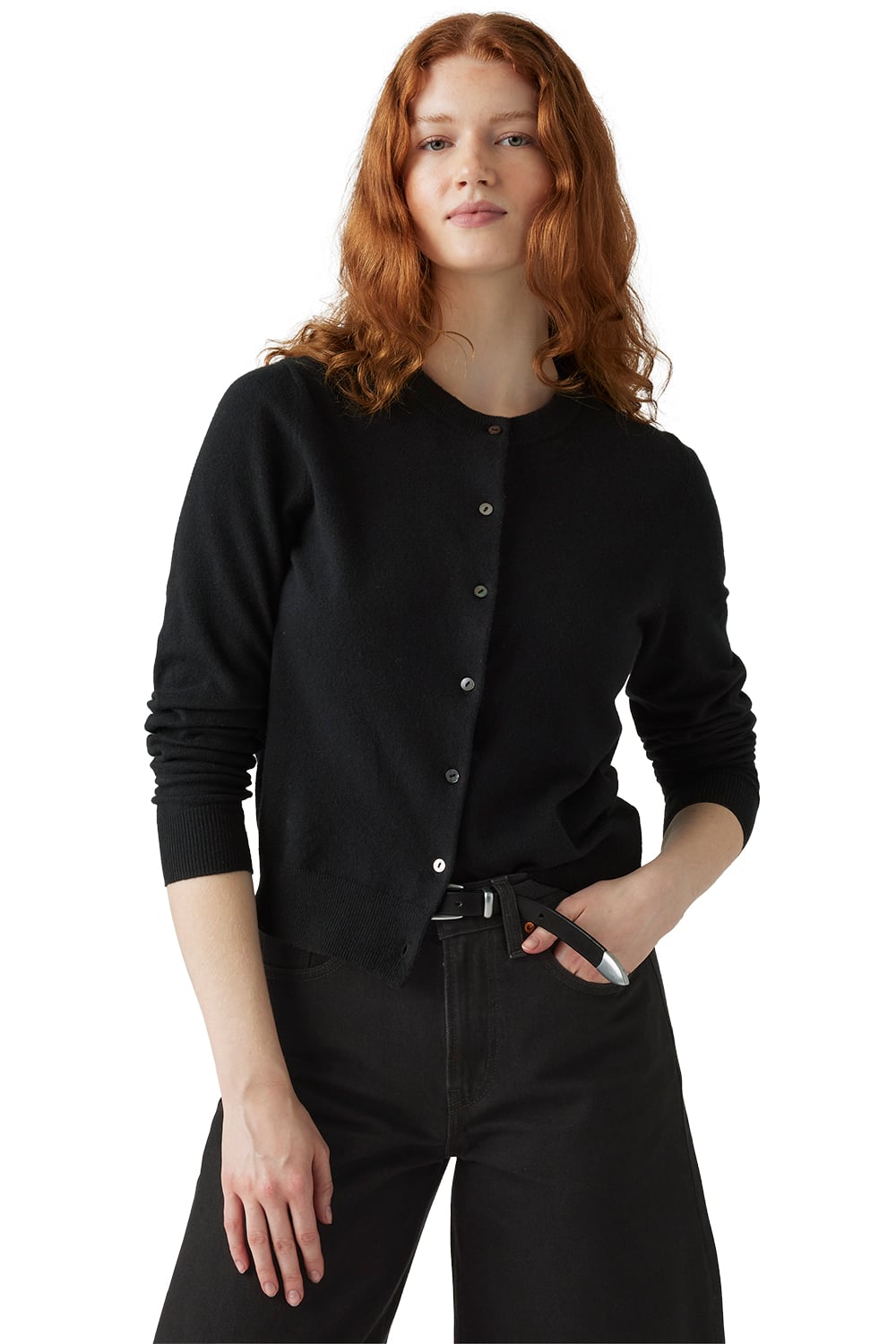 CHOMPA MUJER SUPER SOFT CREWNECK CARDI NEGRO LEVIS 0037P-0000 - 3