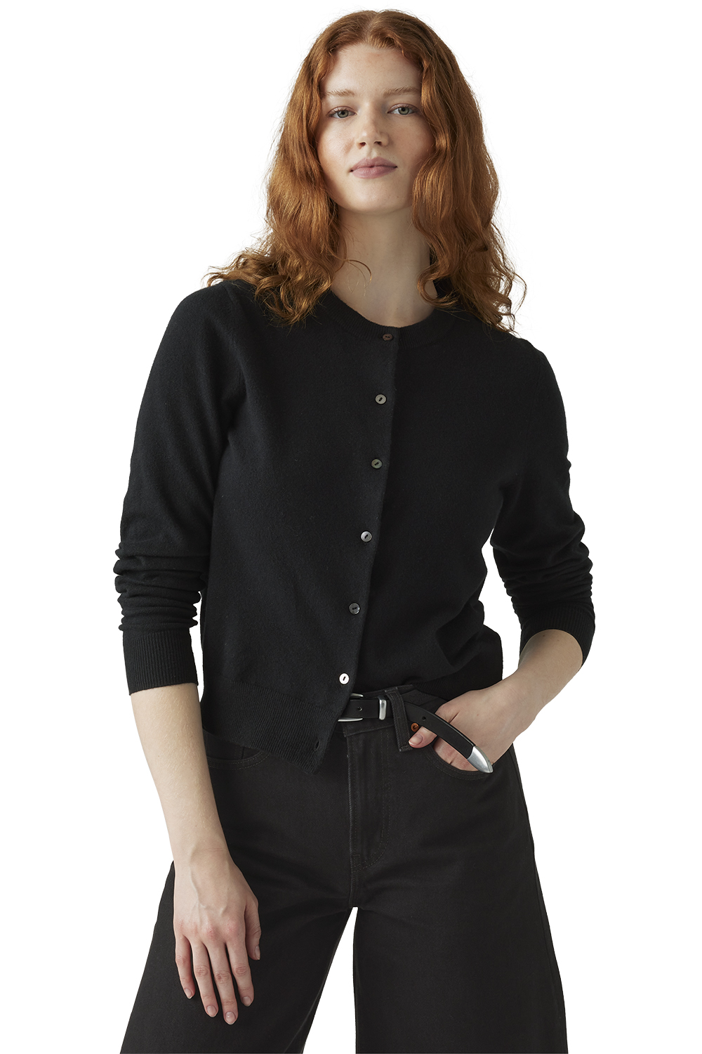 CHOMPA MUJER SUPER SOFT CREWNECK CARDI NEGRO LEVIS 0037P-0000 - 3