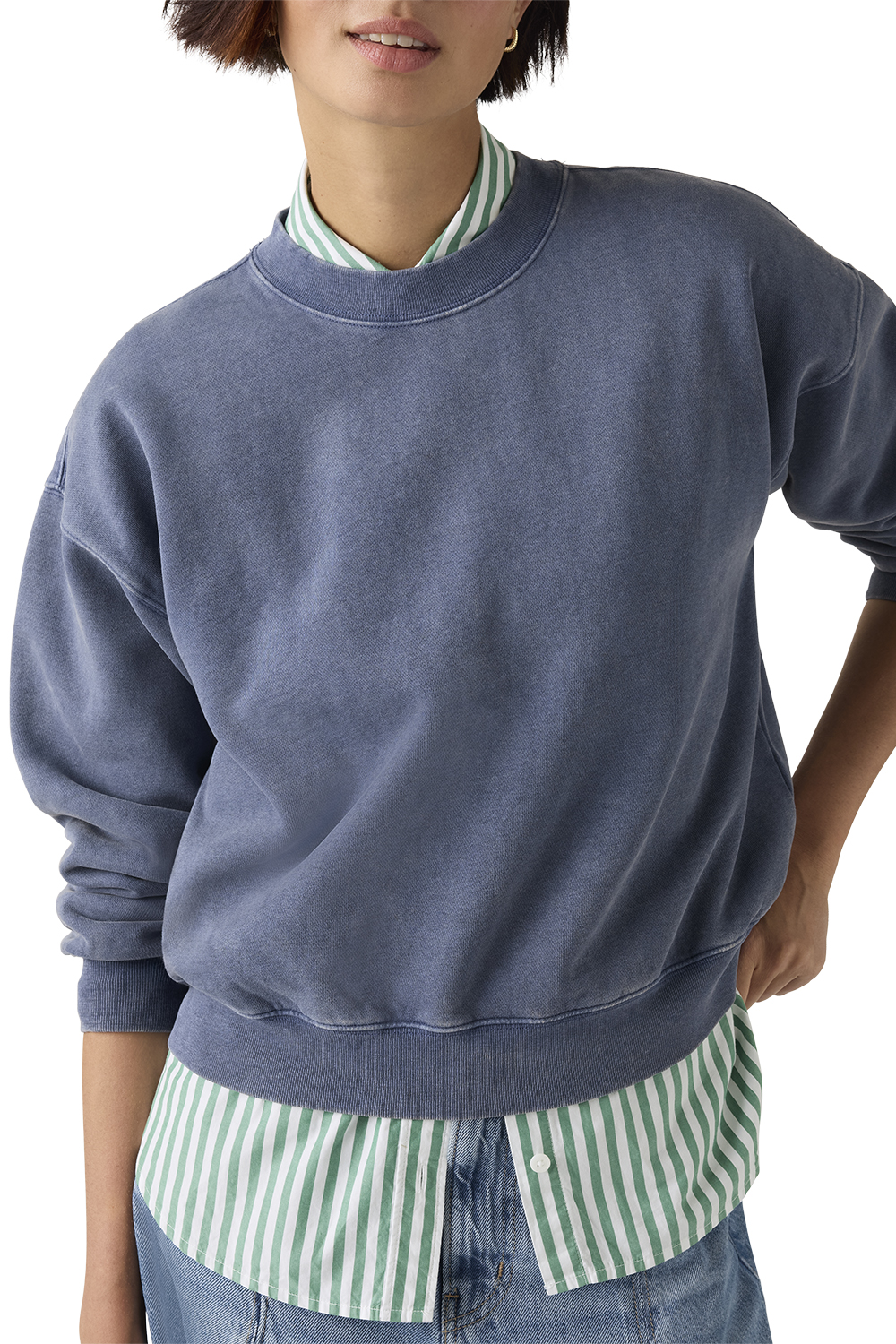 POLERÓN MUJER VINTAGE BOXY SWEATSHIRT AZUL LEVIS 005I9-0010 - 4