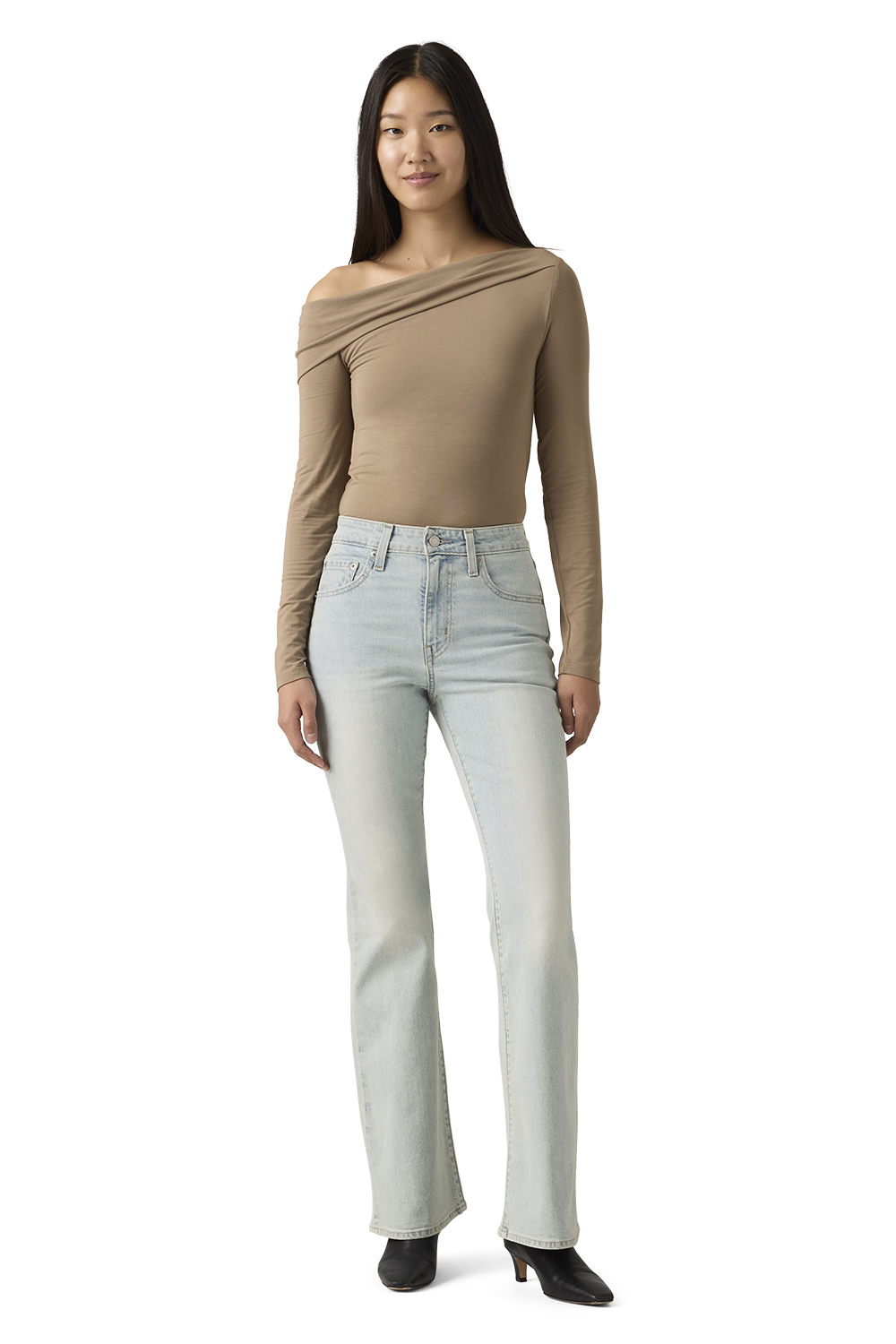 JEANS MUJER 726 HR FLARE CELESTE LEVIS A3410-0165 - 4