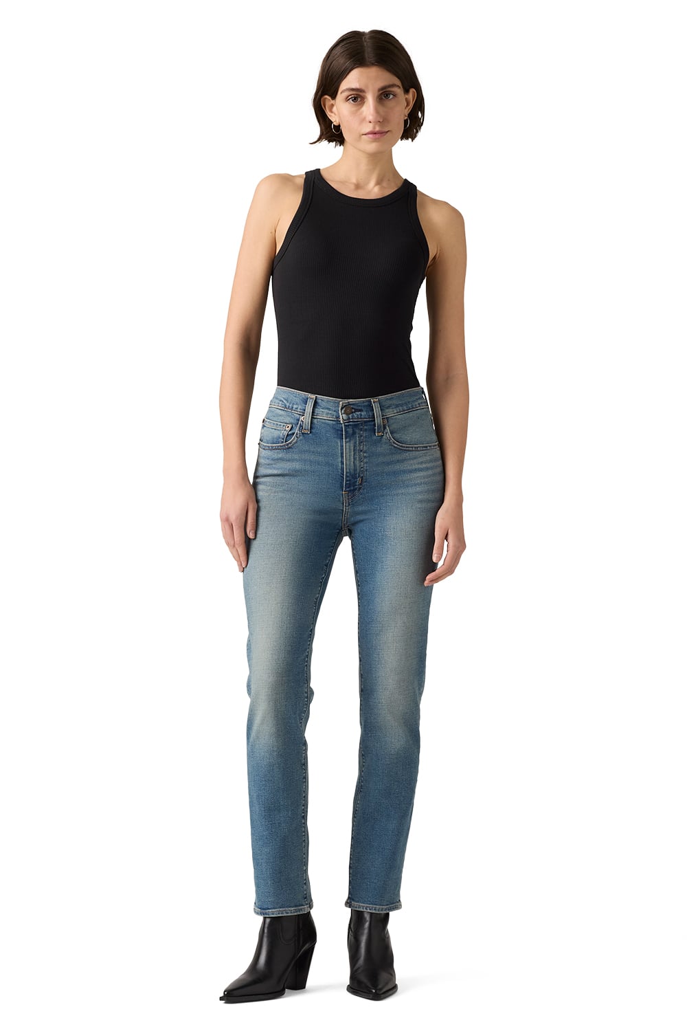 JEANS MUJER 724 HIGH RISE STRAIGHT AZUL LEVIS 18883-0393 - 4