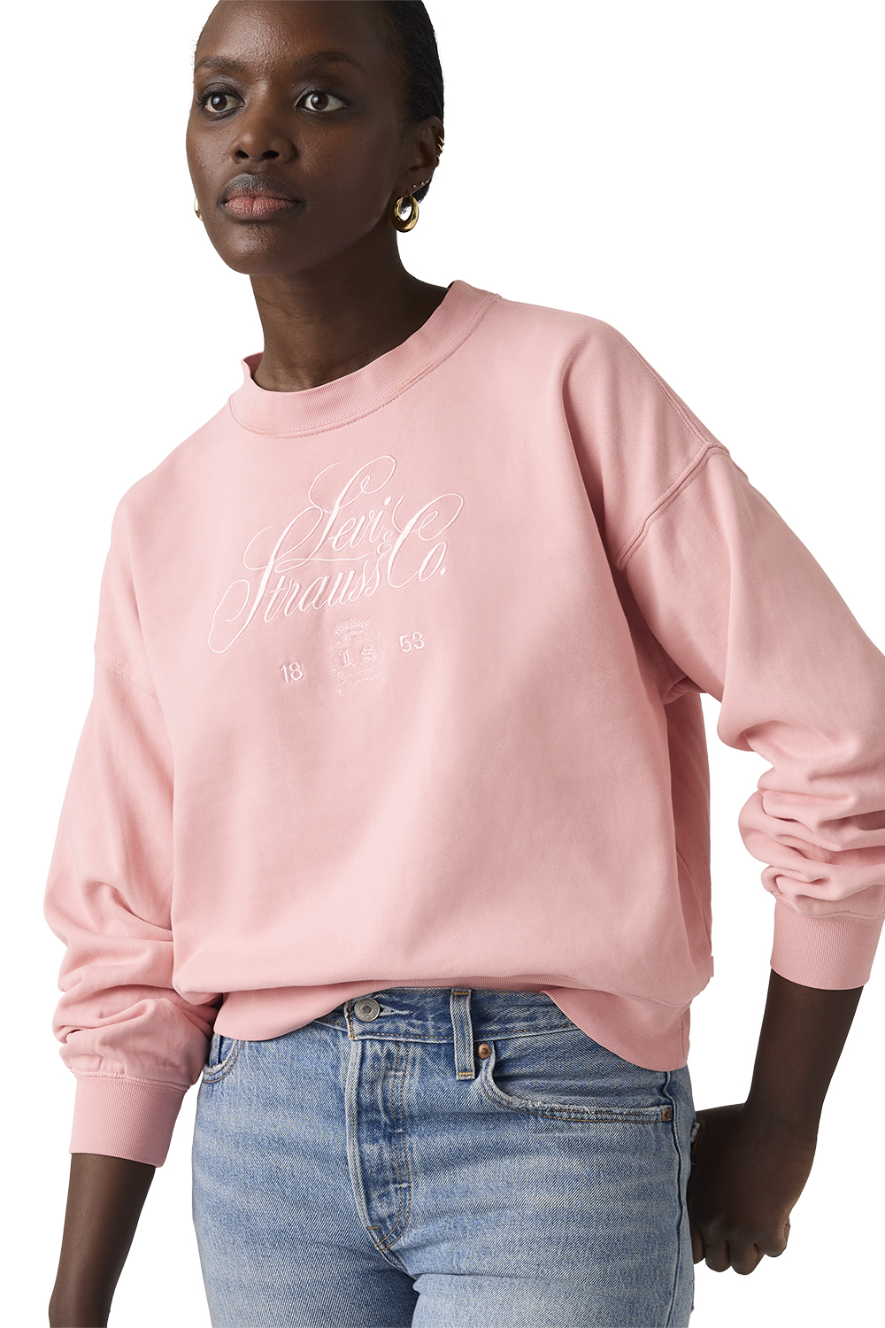 POLERÓN MUJER VINTAGE BOXY CREW ROSADO LEVIS 005OZ-0014 - 3