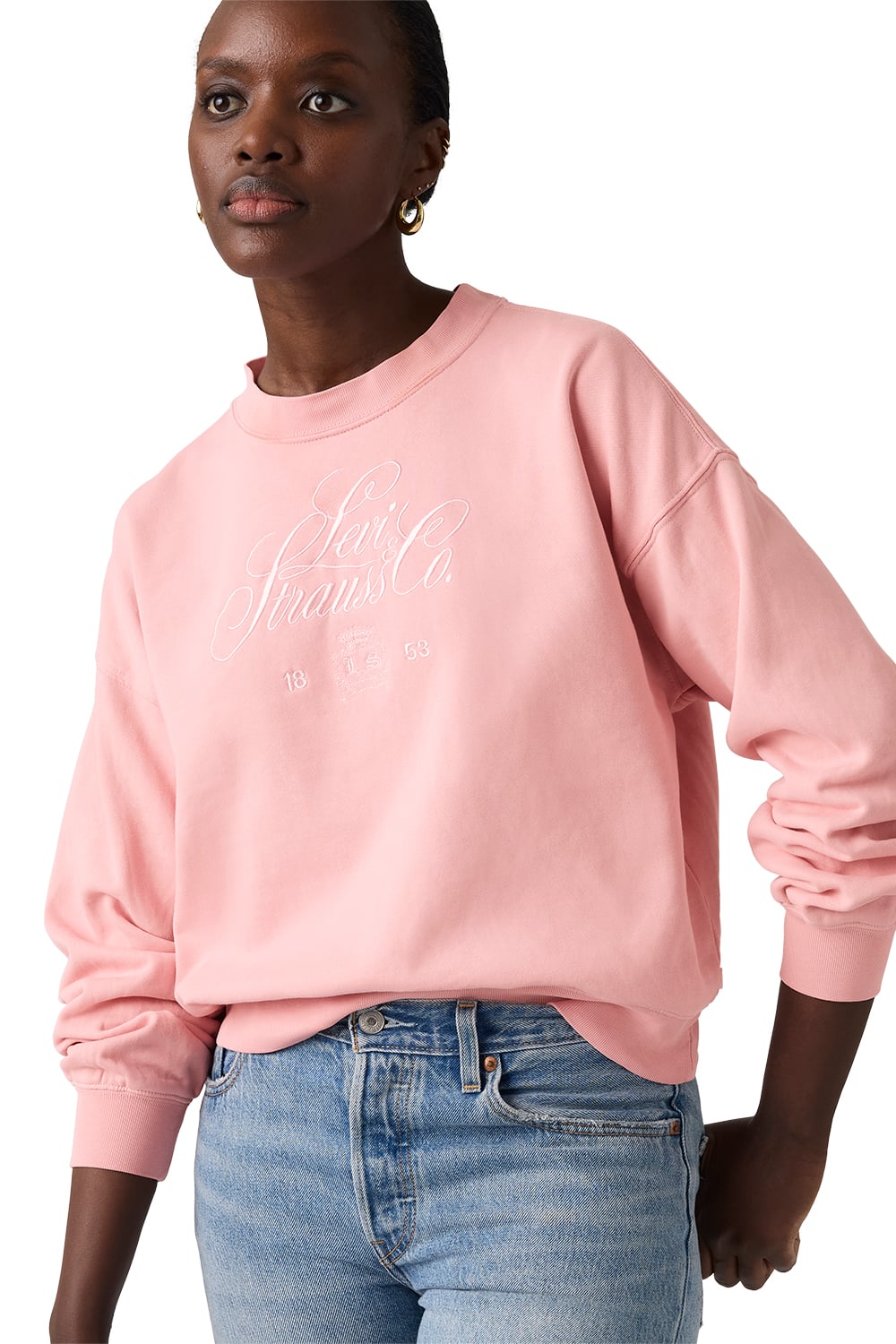 POLERÓN MUJER VINTAGE BOXY CREW ROSADO LEVIS 005OZ-0014 - 3