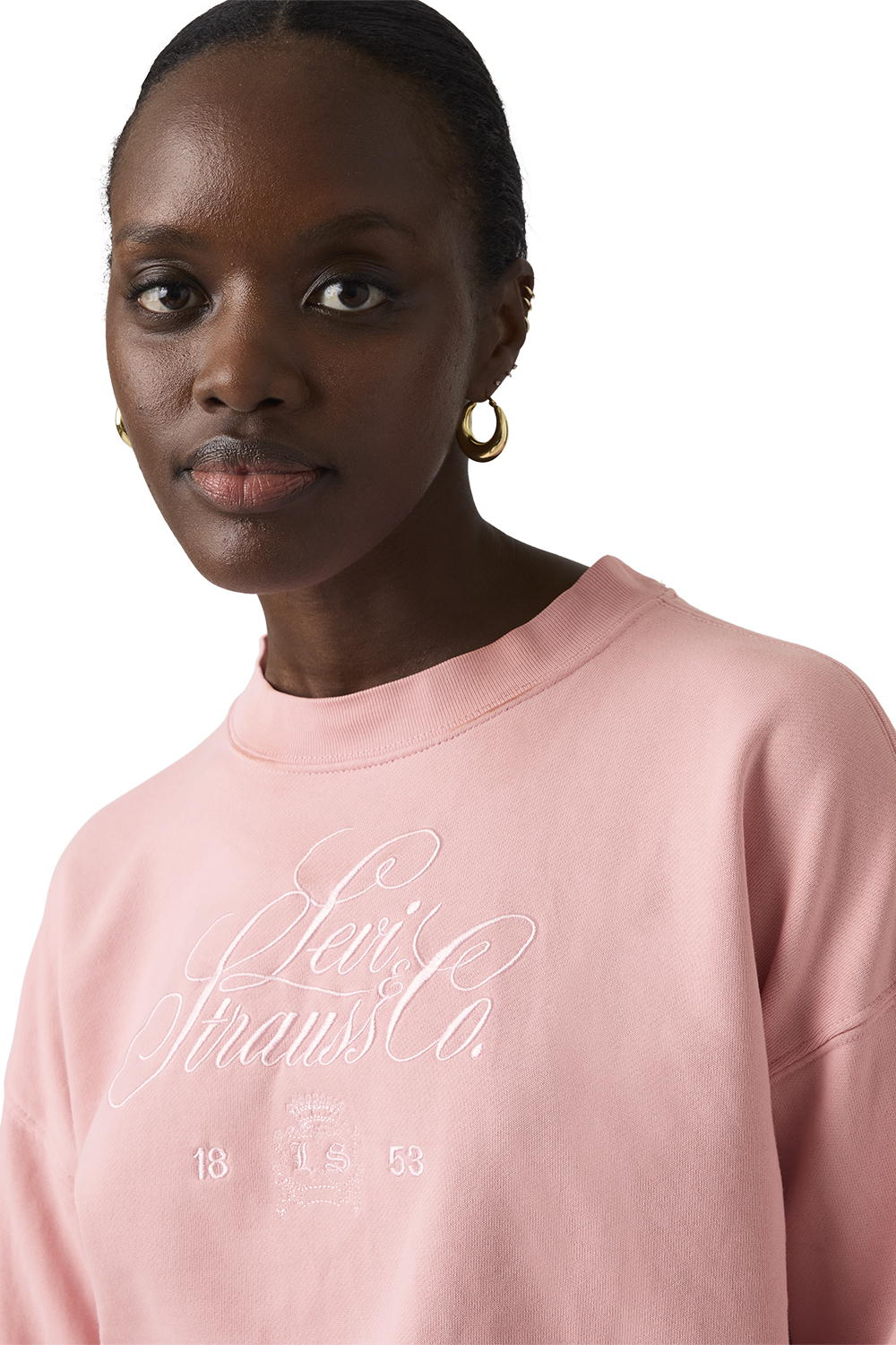 POLERÓN MUJER VINTAGE BOXY CREW ROSADO LEVIS 005OZ-0014 - 4