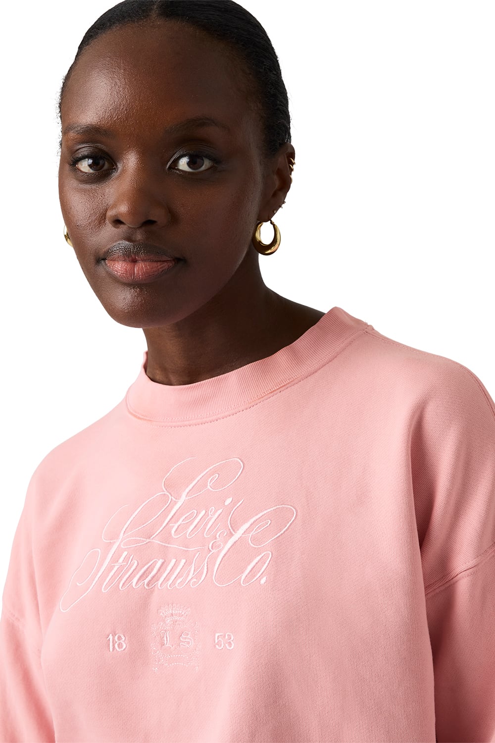 POLERÓN MUJER VINTAGE BOXY CREW ROSADO LEVIS 005OZ-0014 - 4