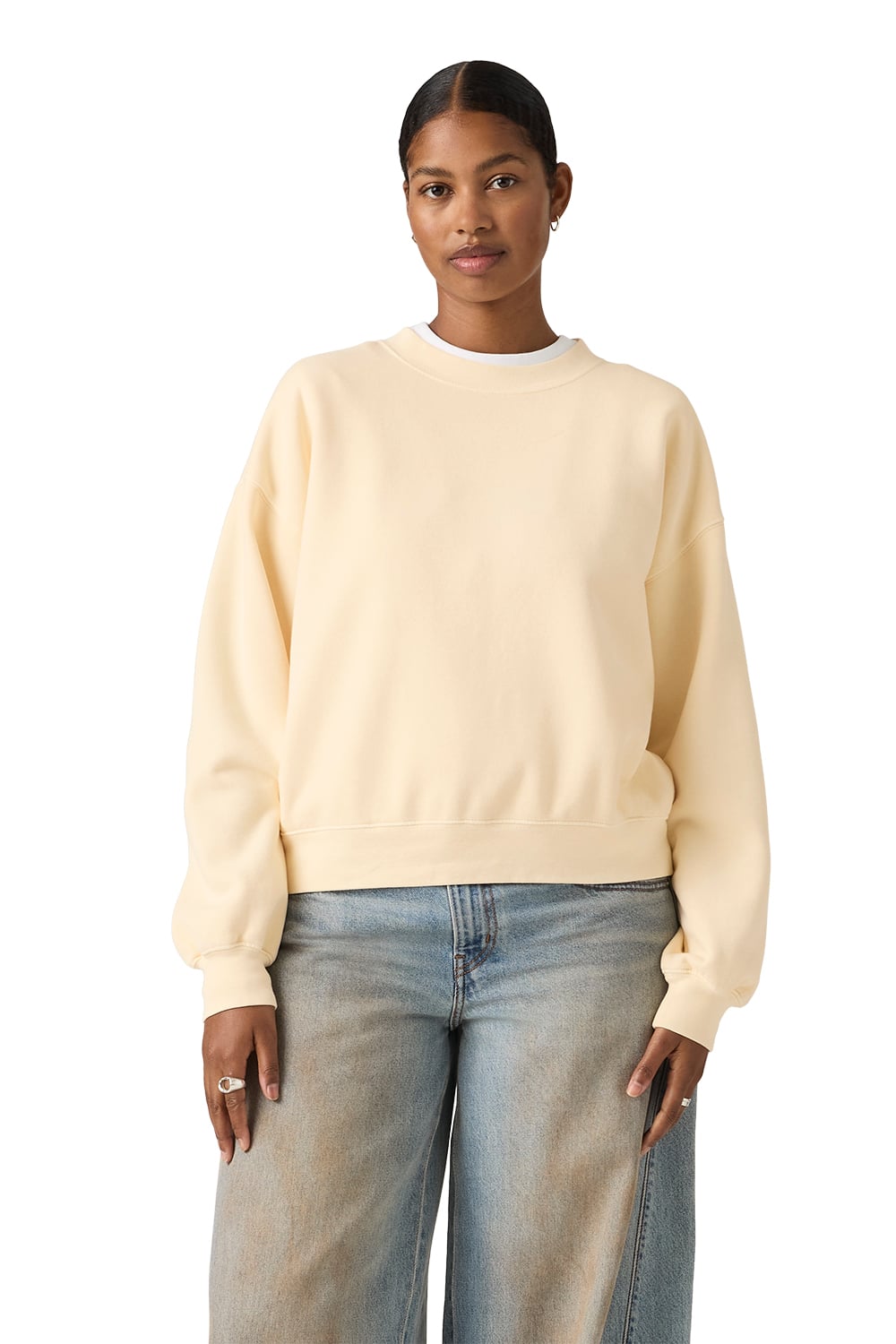 POLERÓN MUJER VINTAGE BOXY SWEATSHIRT BEIGE LEVIS 005I9-0005 - 1
