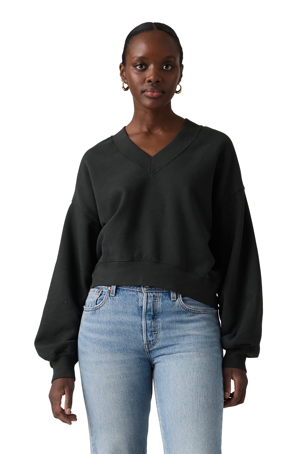 POLERÓN MUJER VINTAGE VNECK NEGRO LEVIS 005IF-0006 - 1