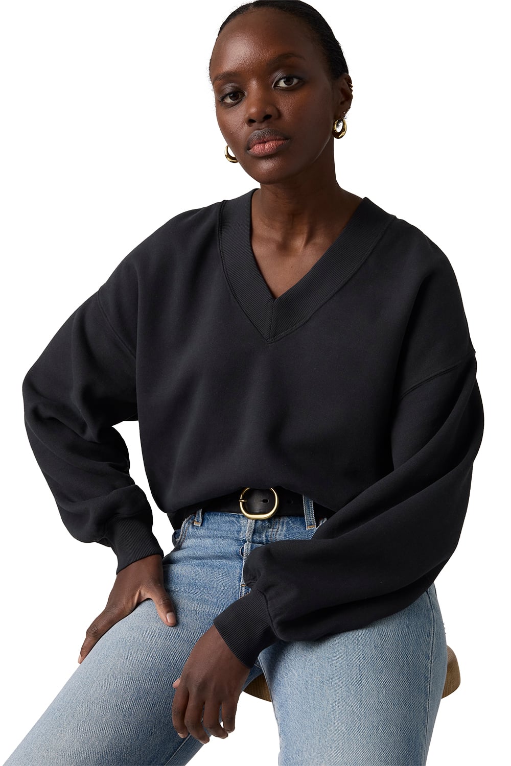 POLERÓN MUJER VINTAGE VNECK NEGRO LEVIS 005IF-0006 - 3