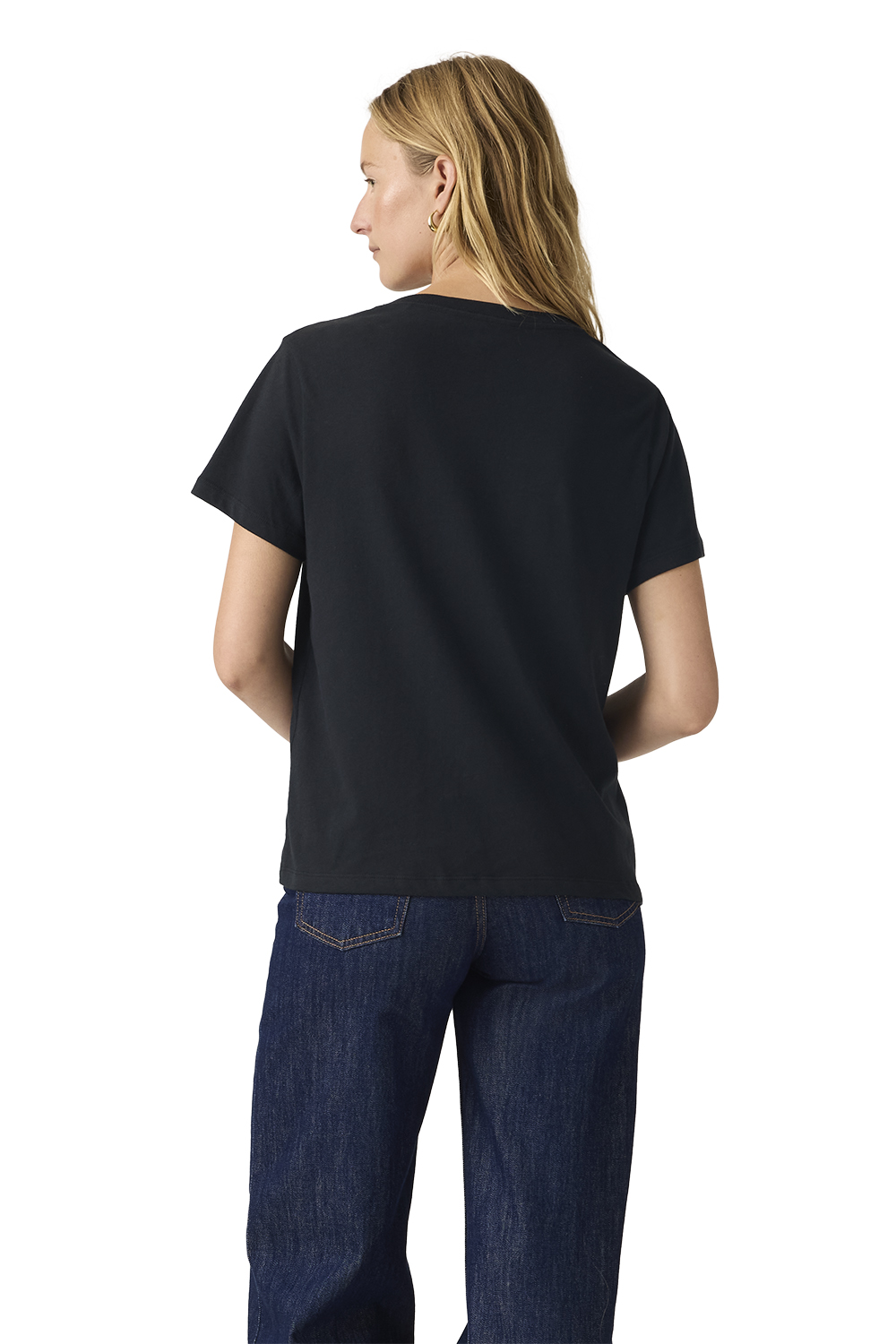 POLO MUJER FAVORITE V-NECK HM NEGRO LEVIS 005J6-0012 - 2