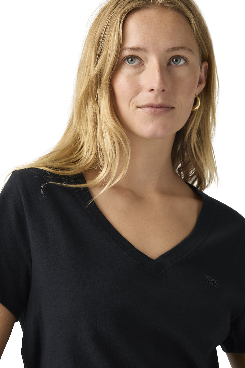 POLO MUJER FAVORITE V-NECK HM NEGRO LEVIS 005J6-0012 - 4