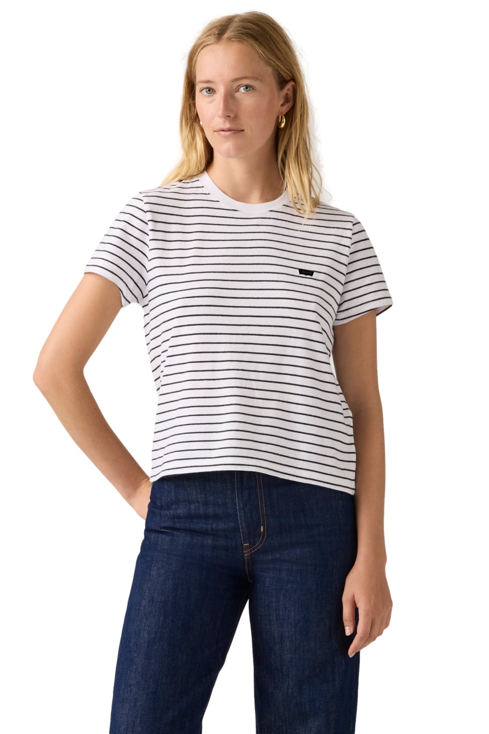 POLO MUJER FAVORITE COTTON TEE HM BLANCO LEVIS 005J2-0006 - 1