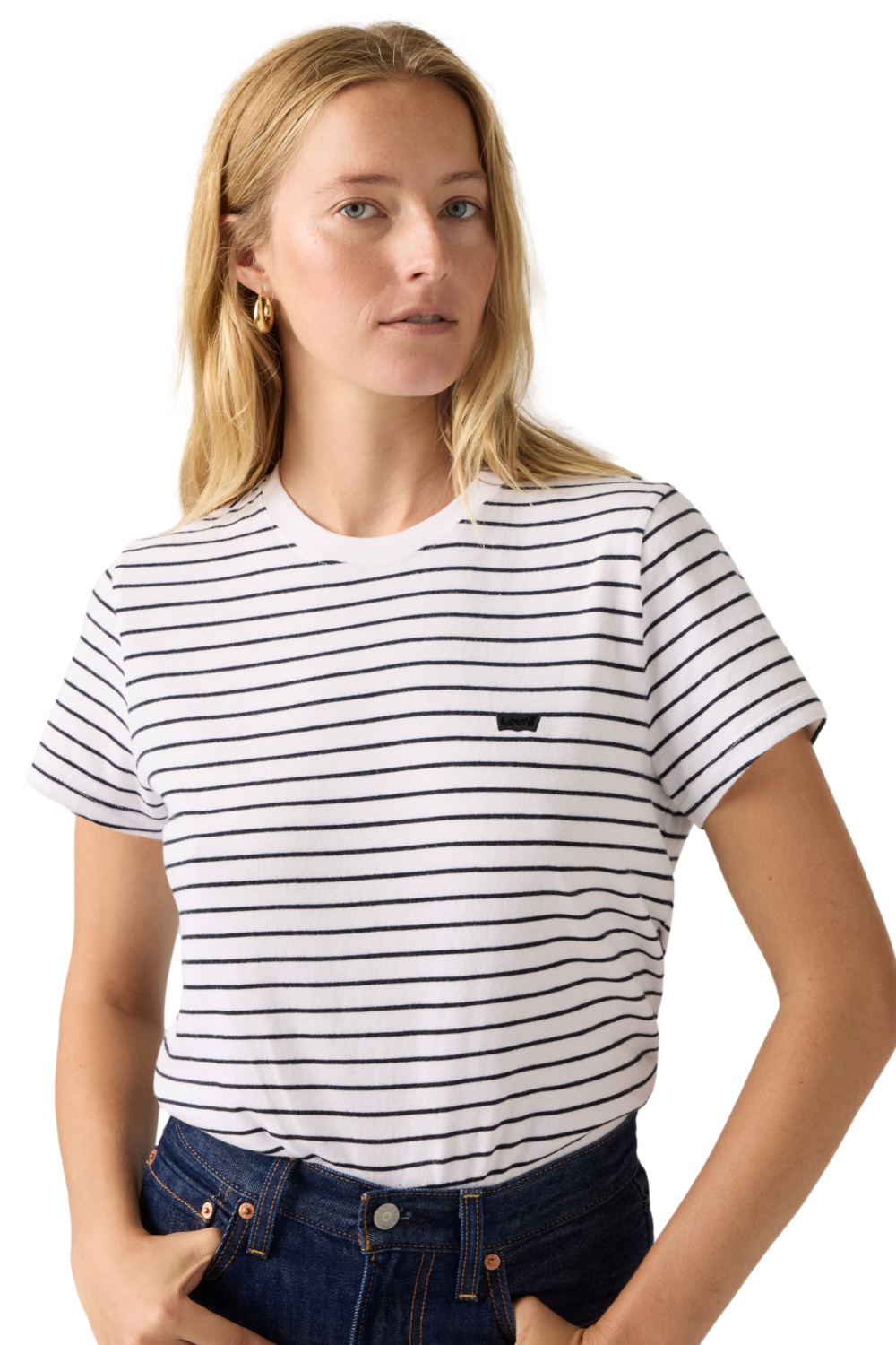 POLO MUJER FAVORITE COTTON TEE HM BLANCO LEVIS 005J2-0006 - 3
