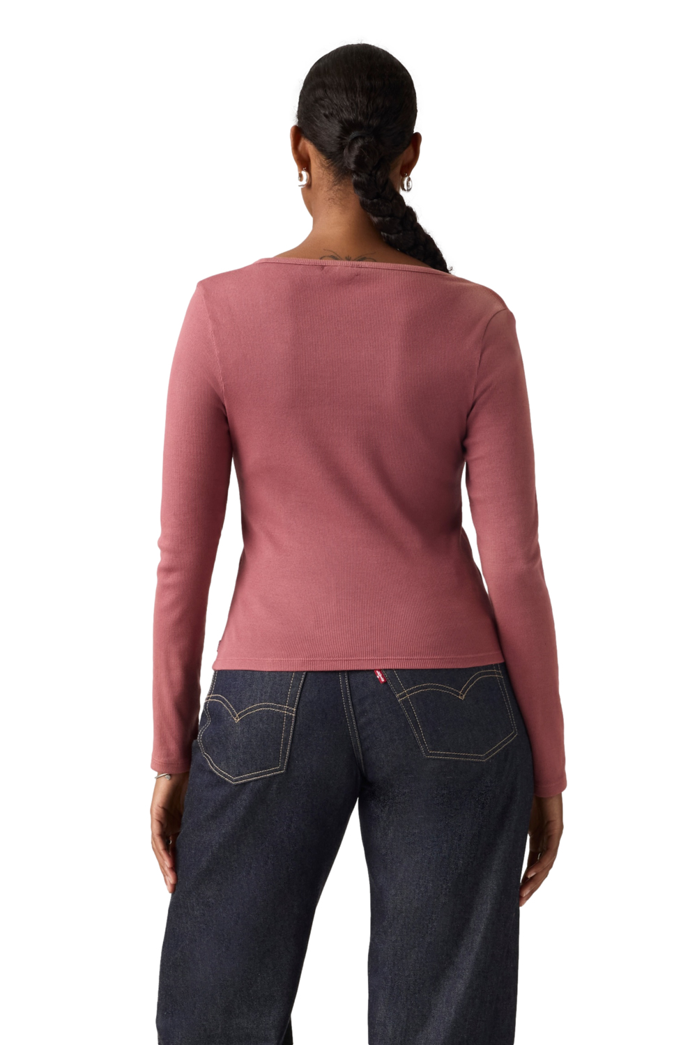 POLO MUJER ESSENTIAL SQRD NECK LONG SLEEVE BURDEO LEVIS 005IO-0008 - 2