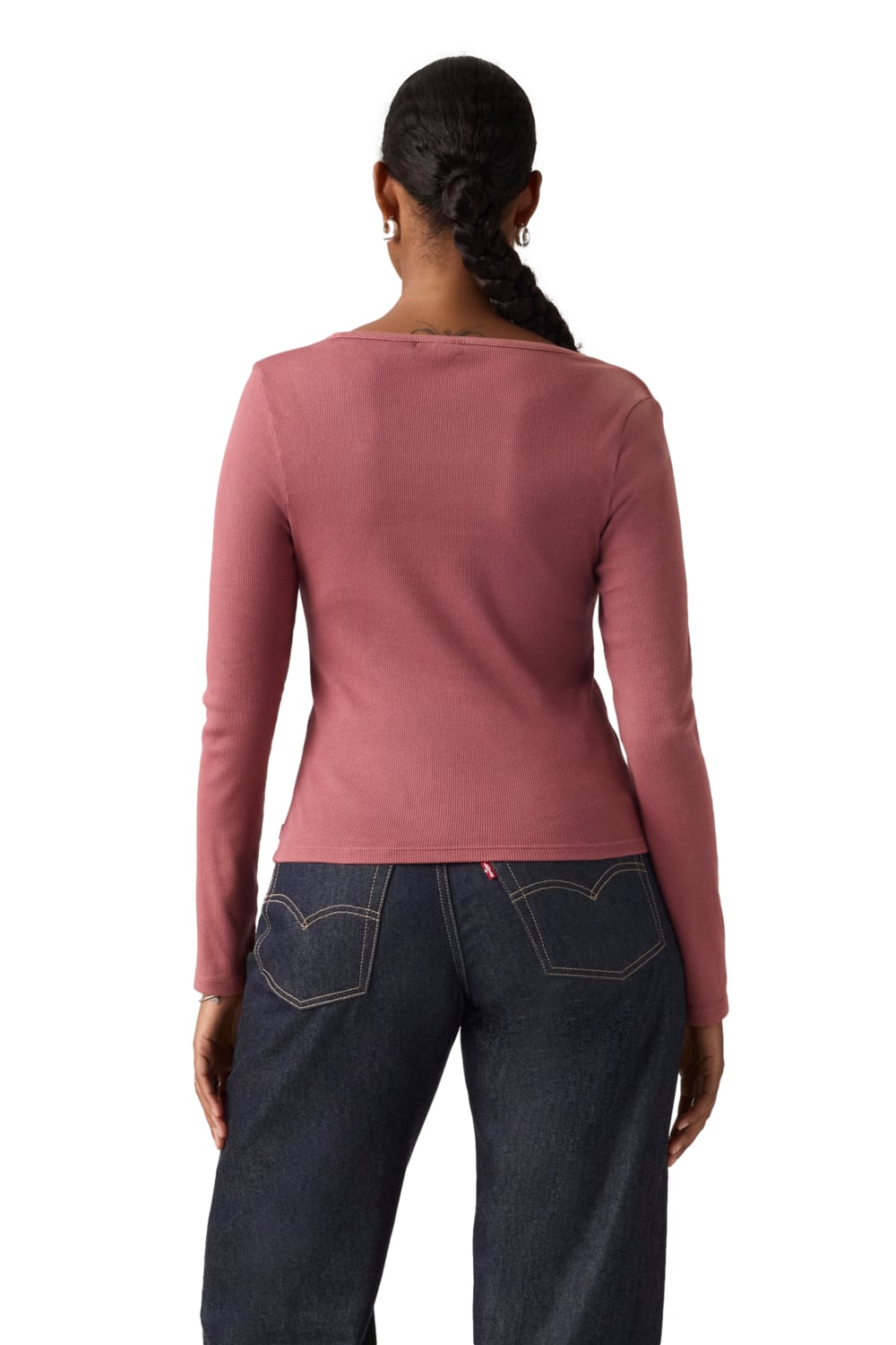 POLO MUJER ESSENTIAL SQRD NECK LONG SLEEVE BURDEO LEVIS 005IO-0008 - 2