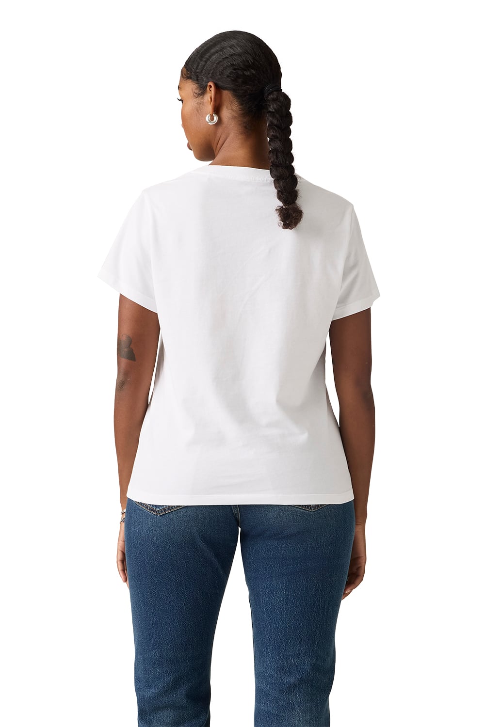 POLO MUJER FAVORITE V-NECK HM BLANCO LEVIS 005J6-0011 - 2