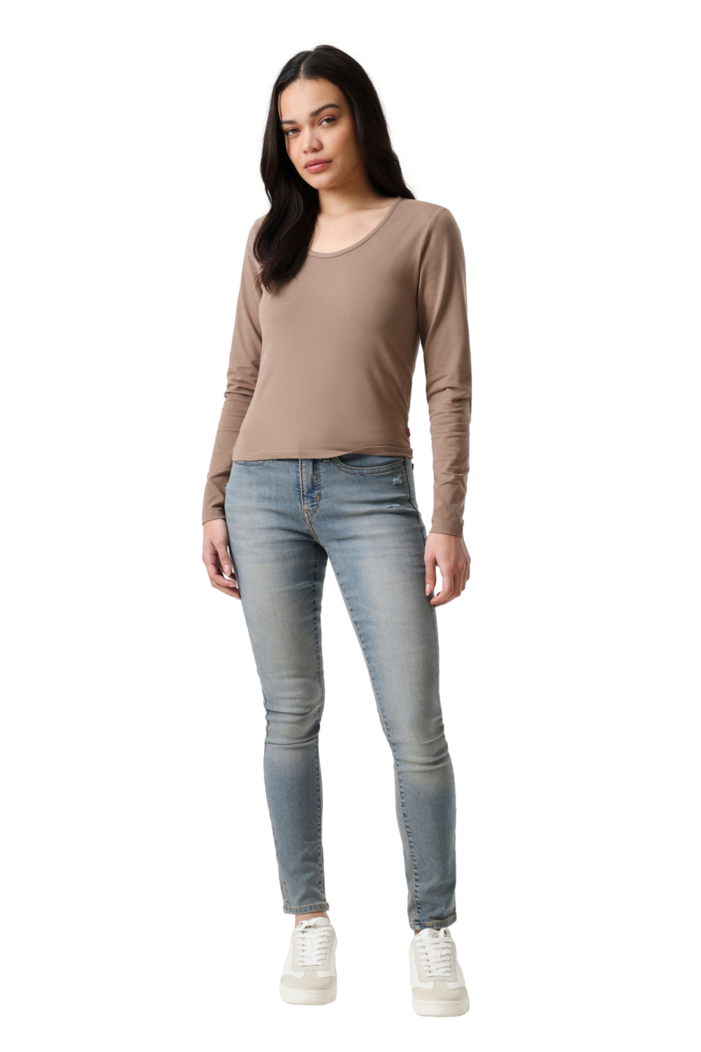 POLO MUJER GIGI SCOOP NECK LS CAFÉ LEVIS 005JI-0002 - 4