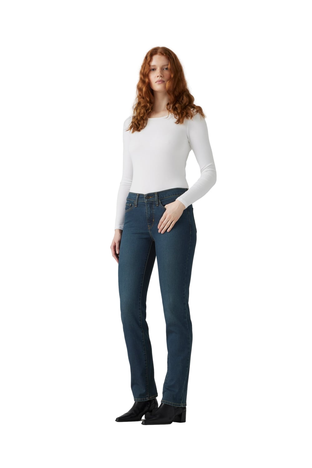 JEANS MUJER 314 SHAPING STRAIGHT AZUL LEVIS 19631-0280 - 4