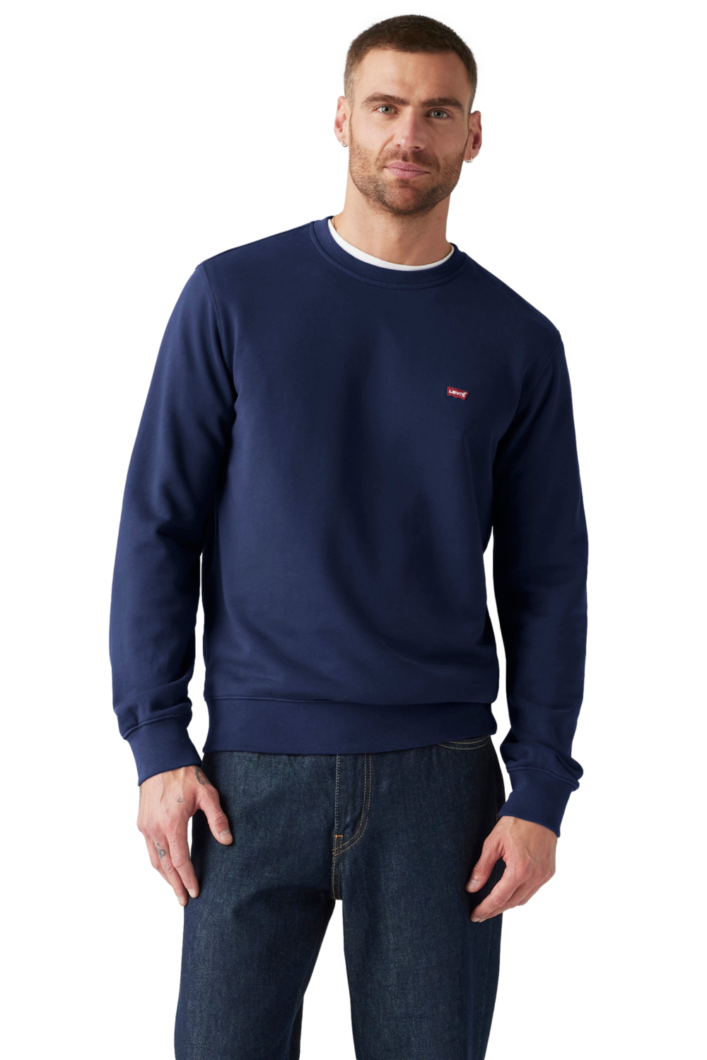 CHOMPA HOMBRE CLASSIC HM SWEATER AZUL LEVIS 0002E-0002 - 1