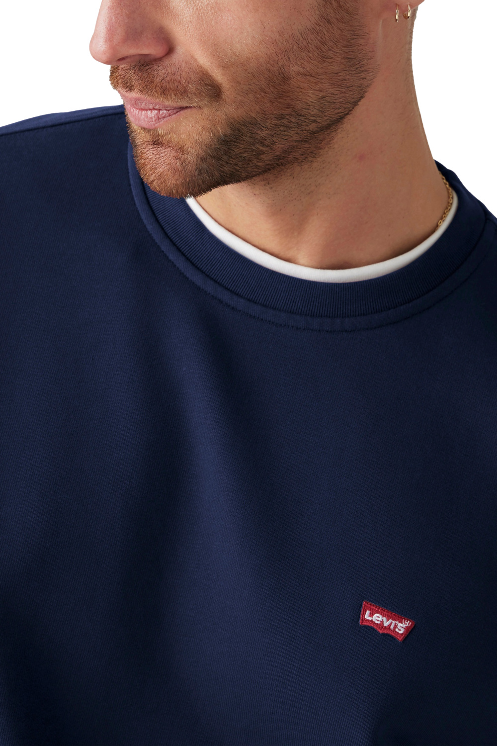 CHOMPA HOMBRE CLASSIC HM SWEATER AZUL LEVIS 0002E-0002 - 3