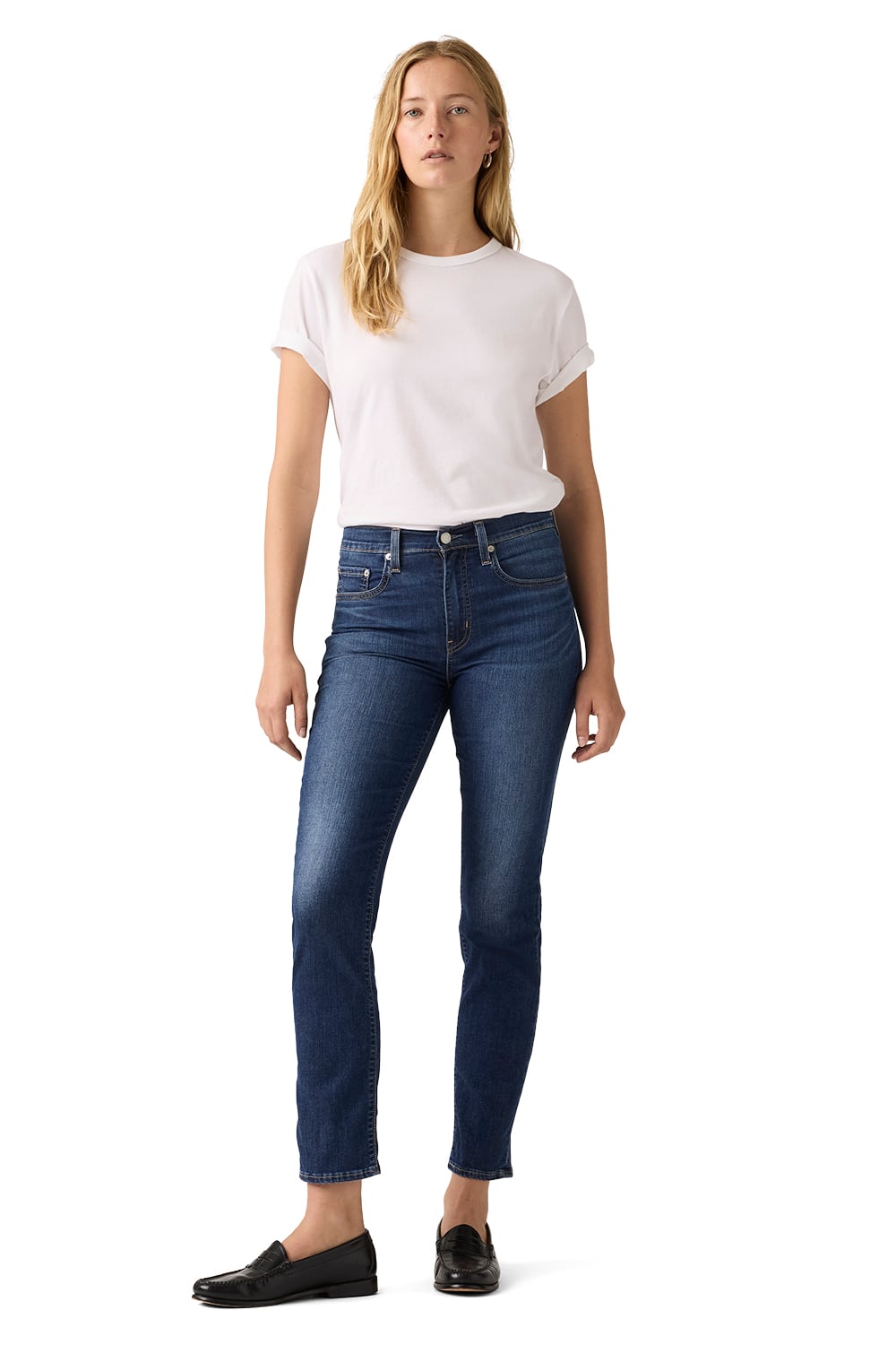JEANS MUJER 724 HIGH RISE STRAIGHT AZUL LEVIS 18883-0440 - 4