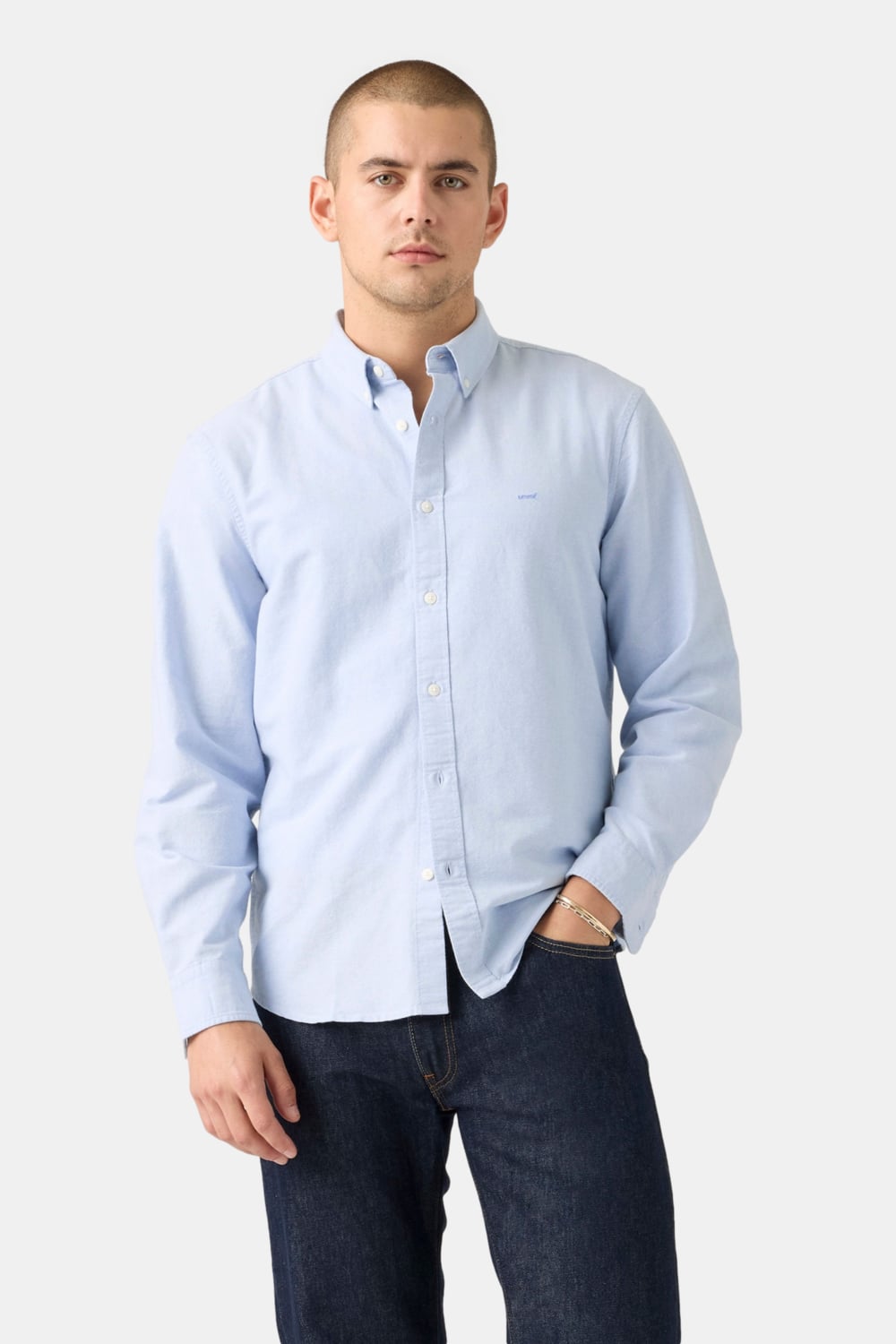 CAMISA HOMBRE AUTHENTIC BUTTON DOWN CELESTE LEVIS A7210-0050 - 1