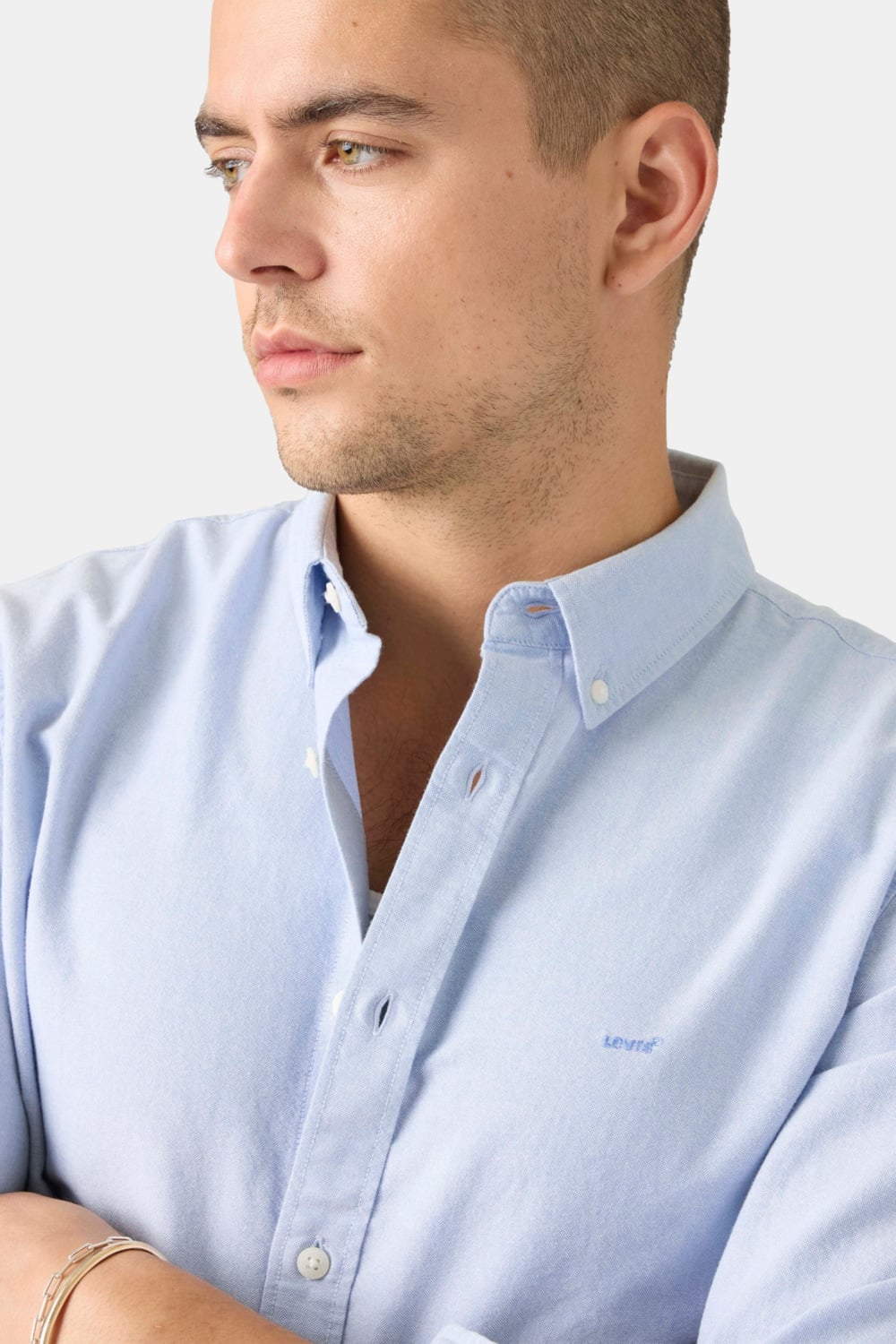 CAMISA HOMBRE AUTHENTIC BUTTON DOWN CELESTE LEVIS A7210-0050 - 4