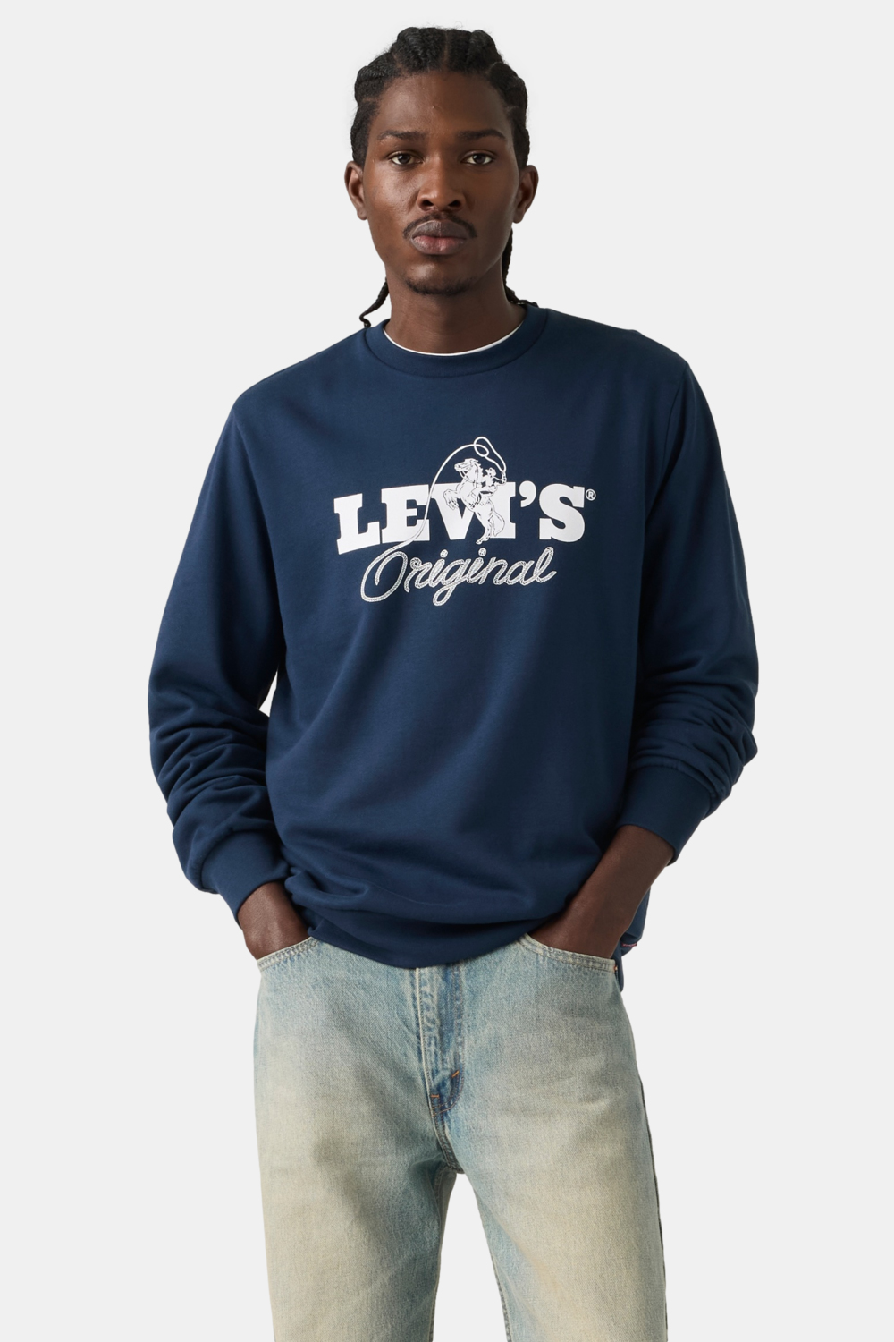 POLERÓN HOMBRE STANDARD GRAPHIC CREW AZUL LEVIS 38423-0164 - 1